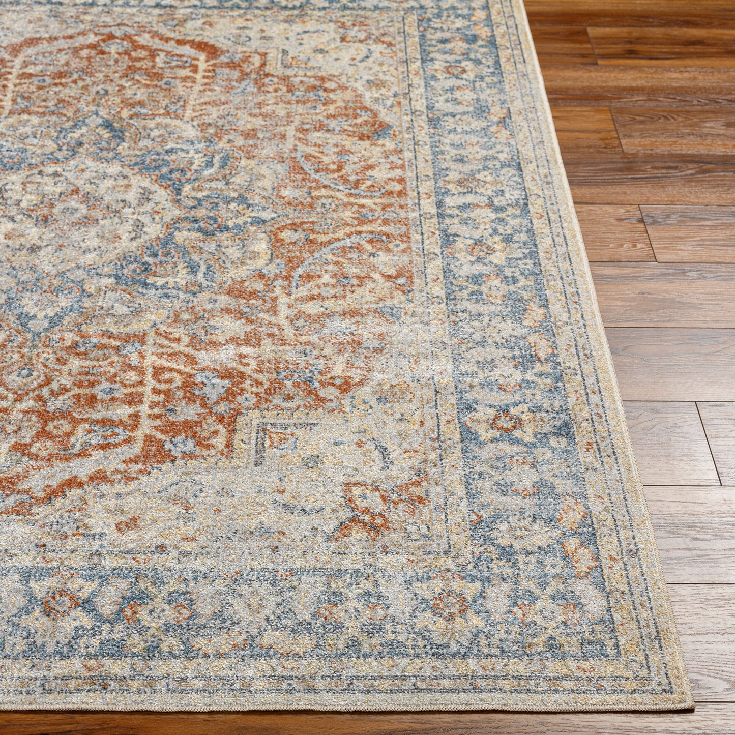 Lillian LLL-2332 7ft Runner Machine Woven Washable Runner Rug