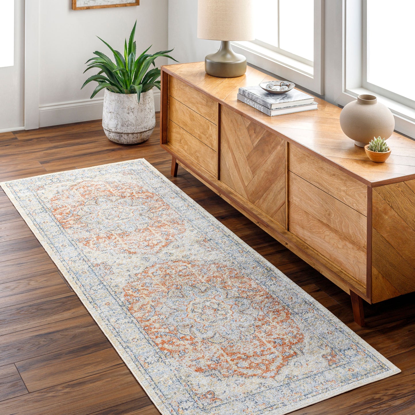 Lillian LLL-2333 2' x 3' Machine Woven Washable Accent Rug