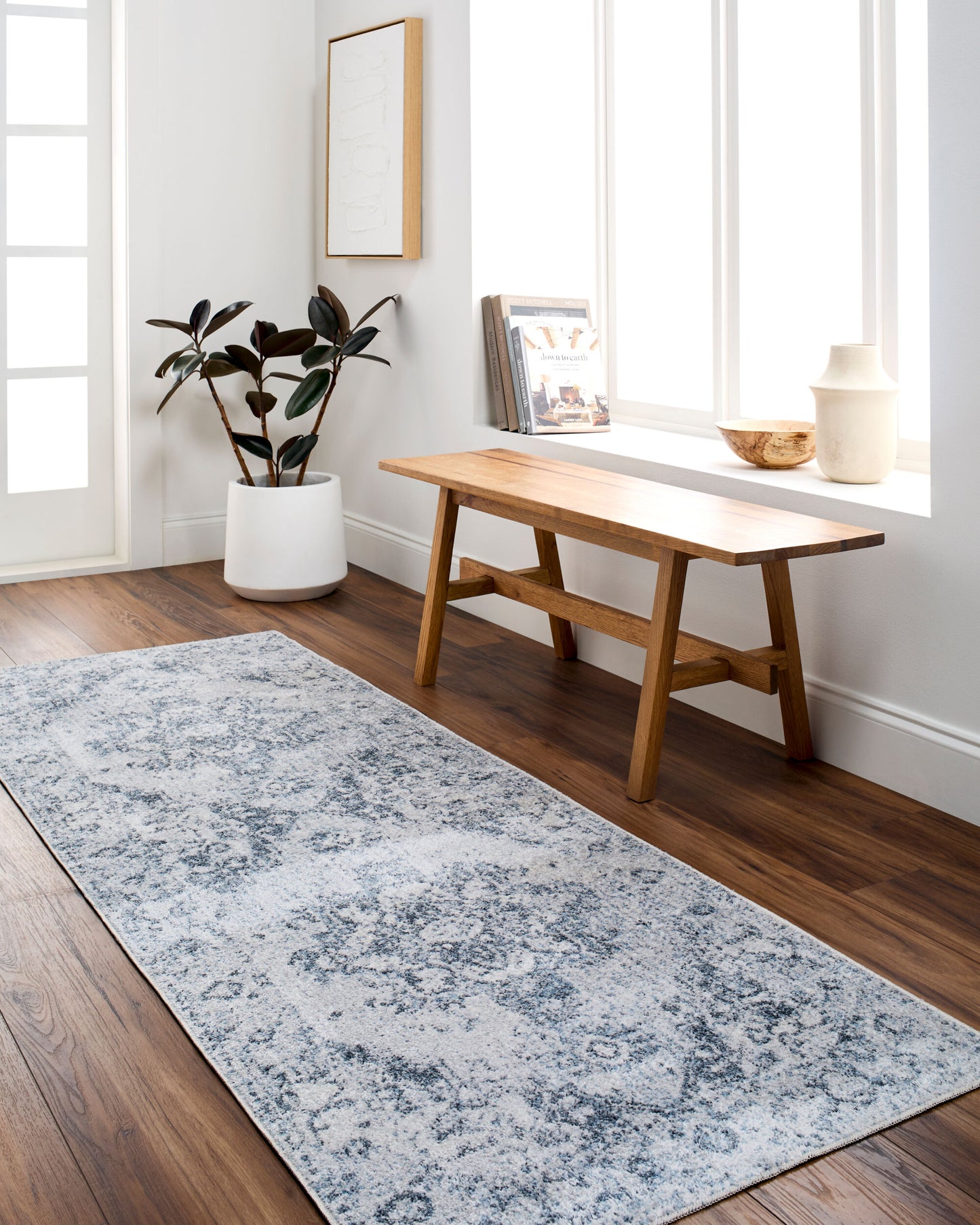 Lillian LLL-2334 2'2" x 3'9" Machine Woven Washable Accent Rug