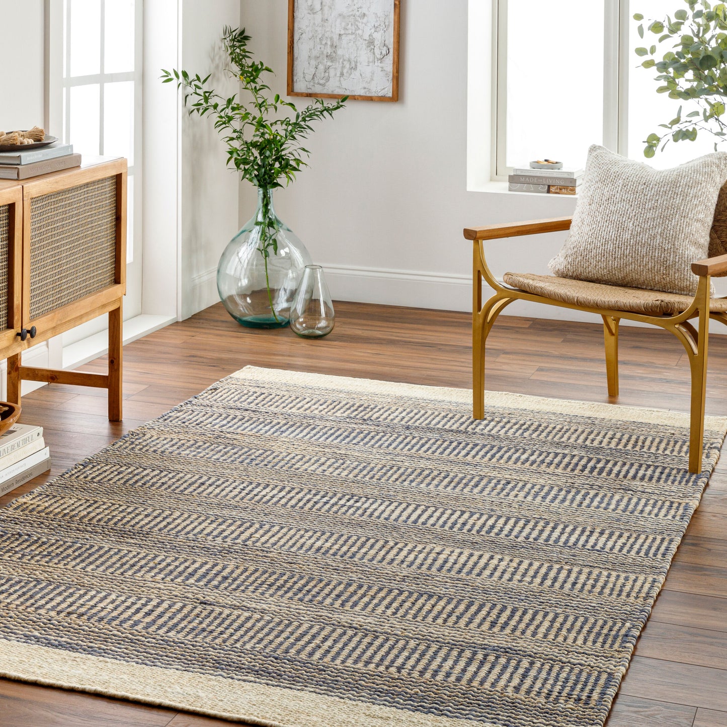 Lima LMA-2302 2' x 3' Handmade Jute Accent Rug