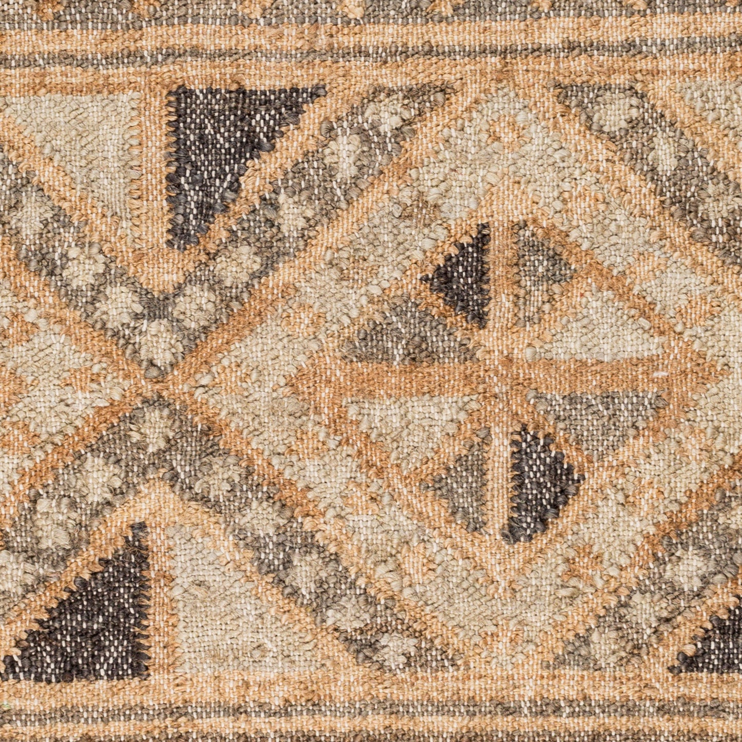 Alfombra decorativa de yute hecha a mano Lenora LNR-1006 de 2' x 3'