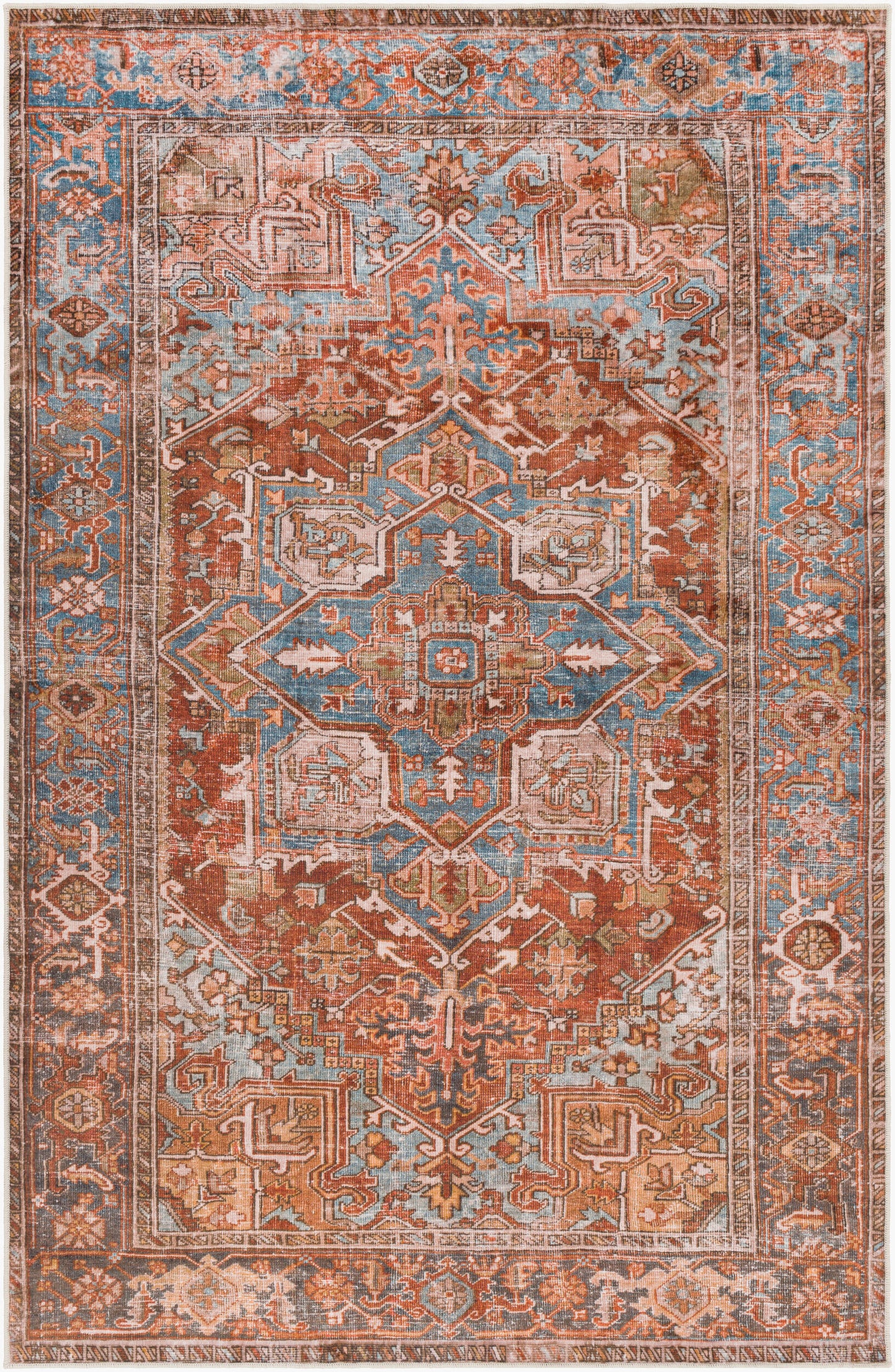 Lavable LVB-2304 3' x 4' Machine Woven Washable Accent Rug