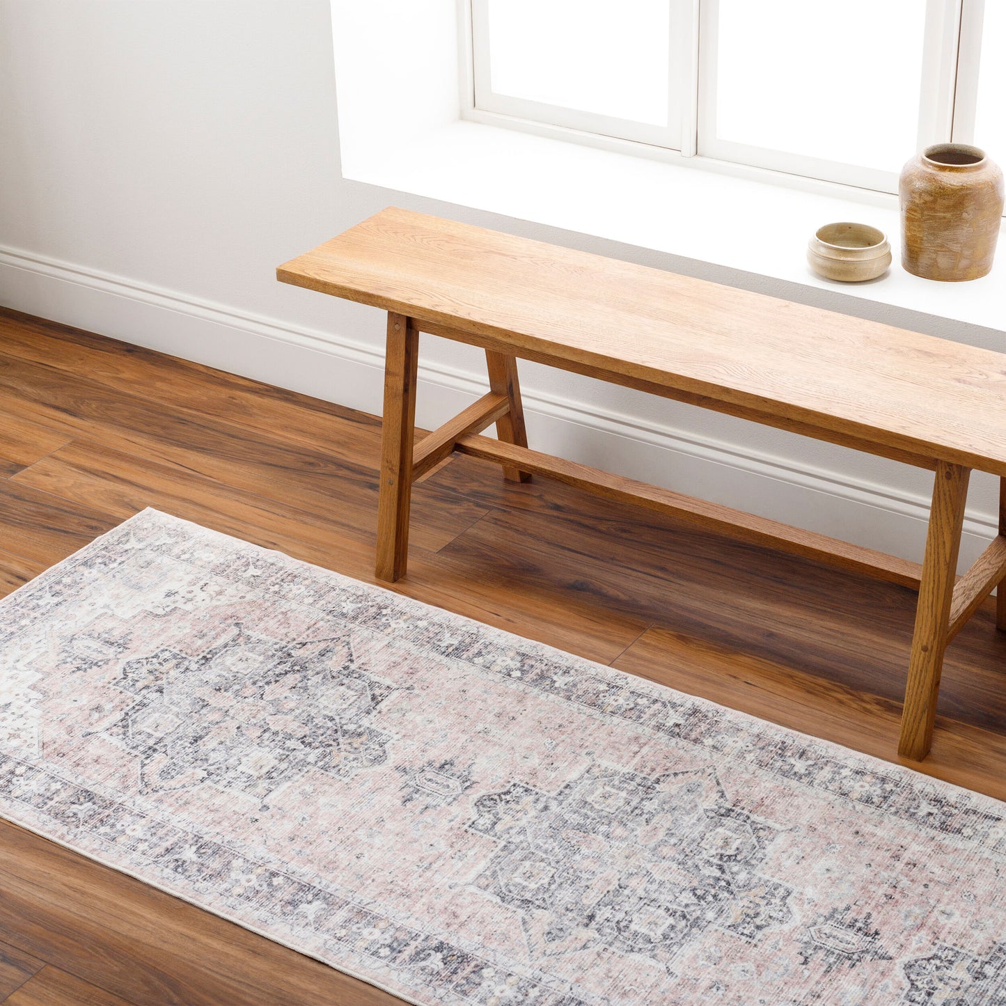 Lavable LVB-2306 8ft Runner Machine Woven Washable Runner Rug