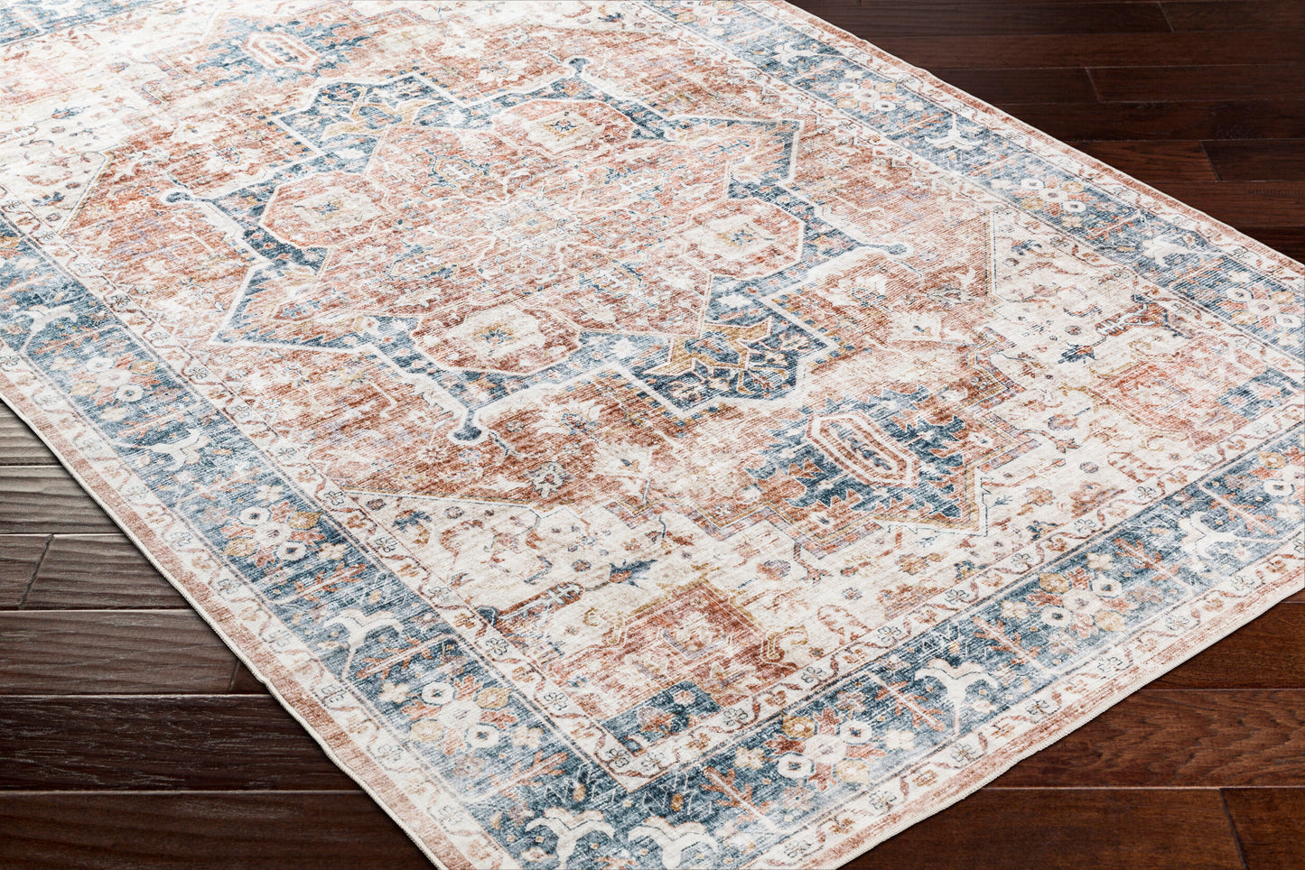 Lavable LVB-2307 3' x 5' Machine Woven Washable Accent Rug