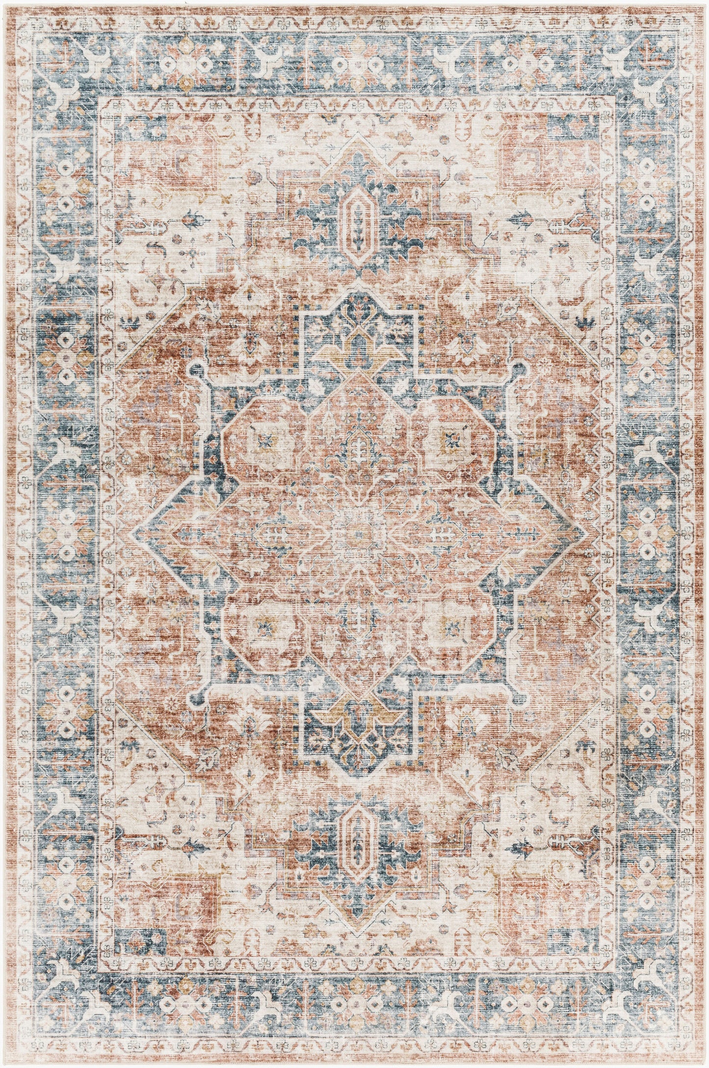 Lavable LVB-2307 3' x 5' Machine Woven Washable Accent Rug