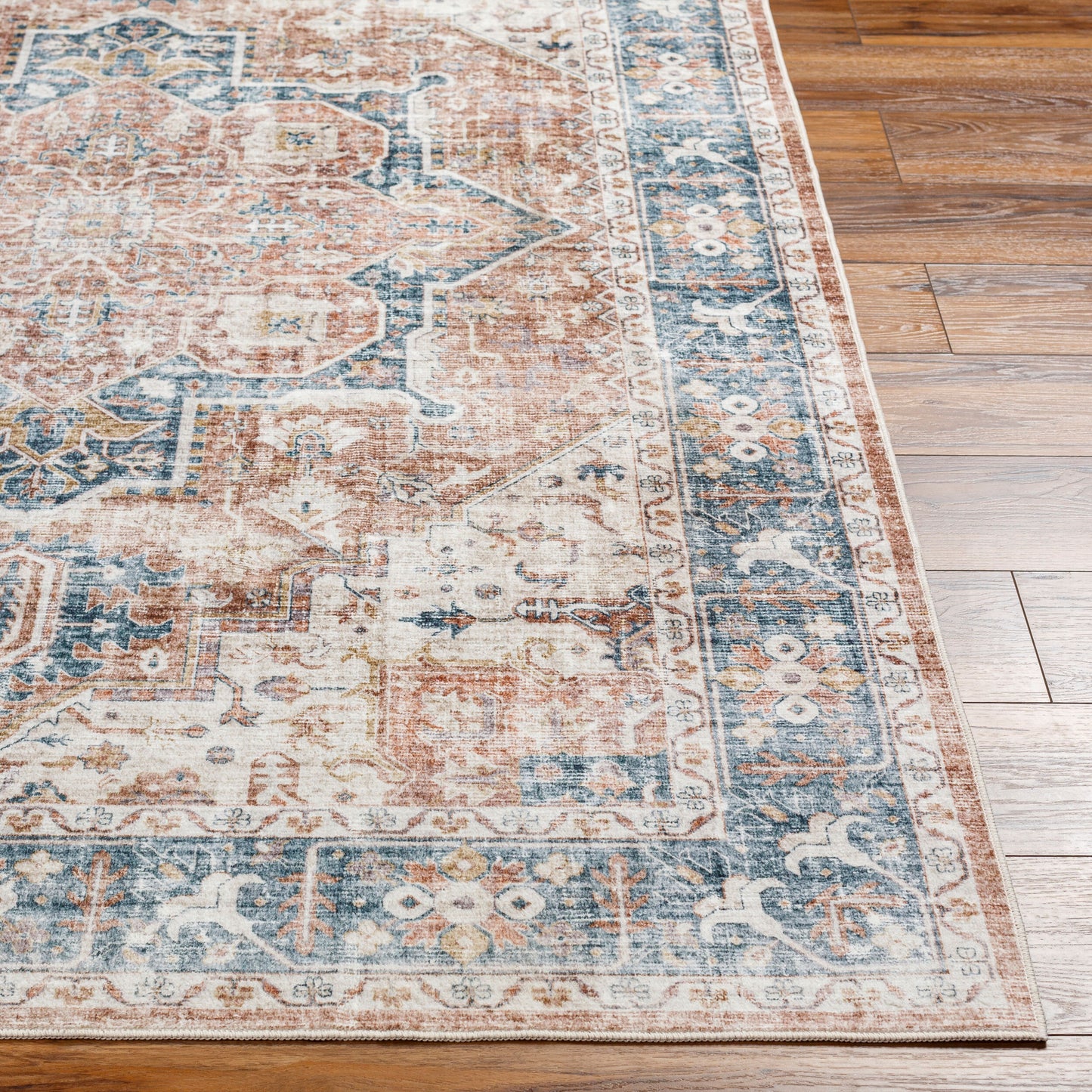 Lavable LVB-2307 3' x 5' Machine Woven Washable Accent Rug