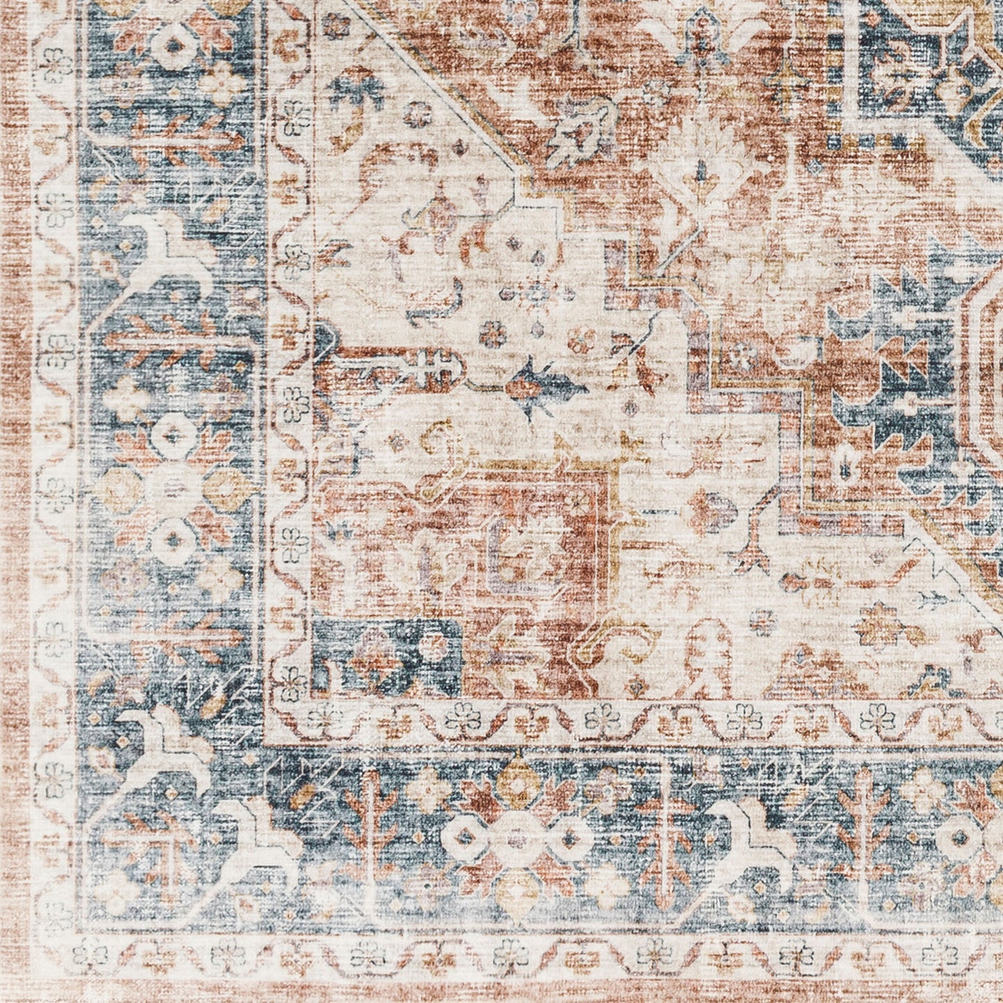 Lavable LVB-2307 3' x 5' Machine Woven Washable Accent Rug