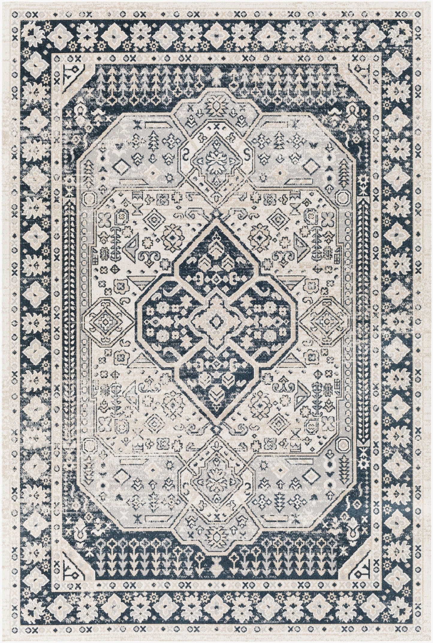 Lavadora LVR-2324 6' x 9' Machine Woven Washable Area Rug