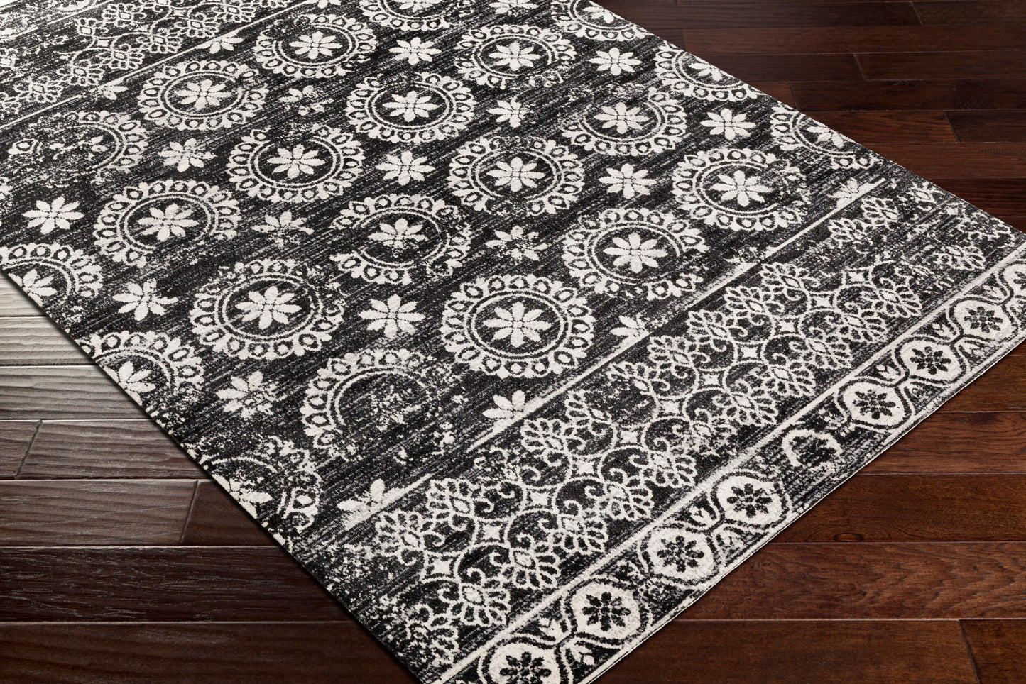 Lavadora LVR-2325 6ft Round Machine Woven Washable Area Rug