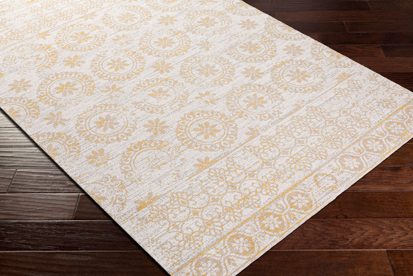 Lavadora LVR-2327 6ft Round Machine Woven Washable Area Rug