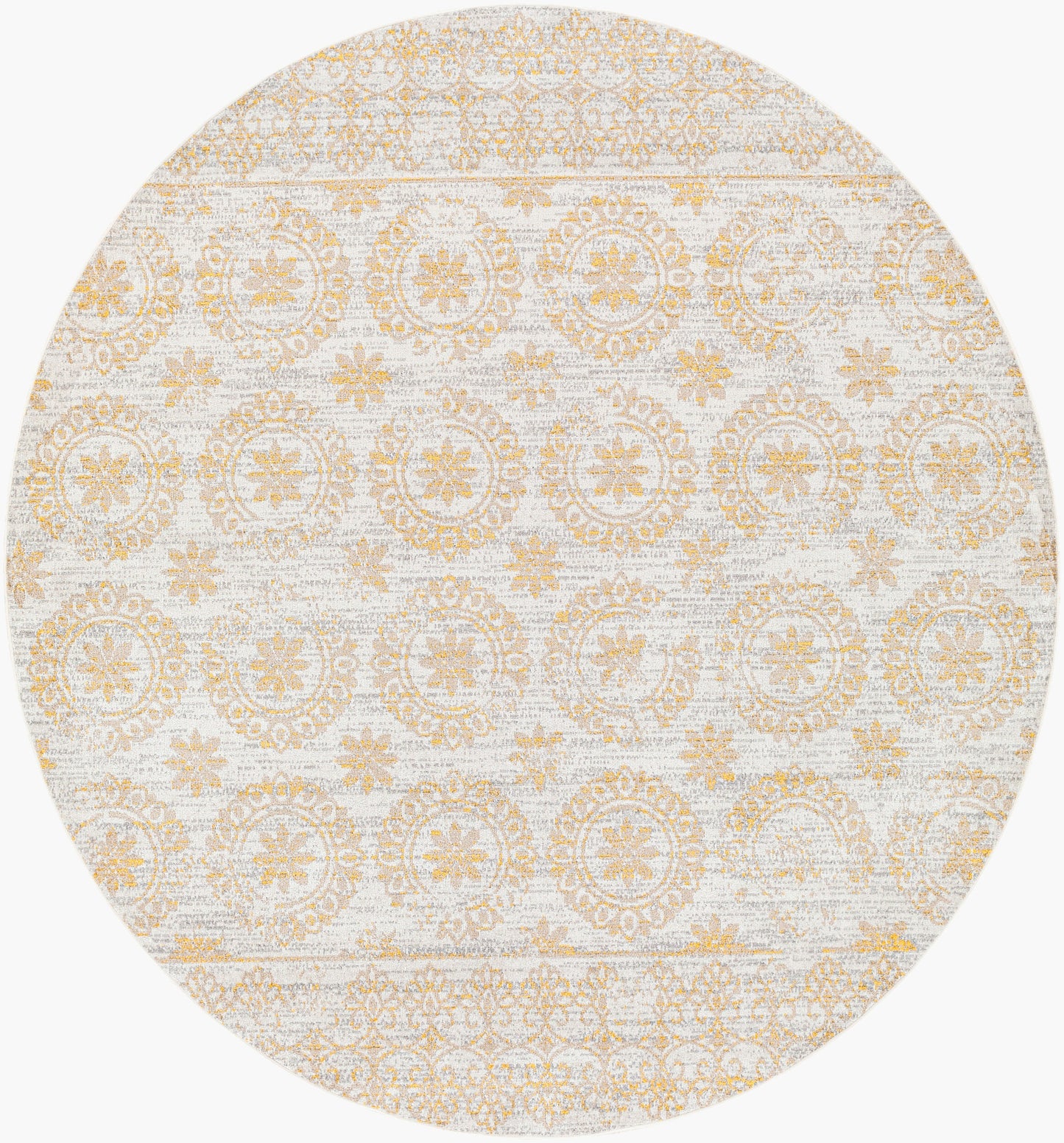 Lavadora LVR-2327 6ft Round Machine Woven Washable Area Rug