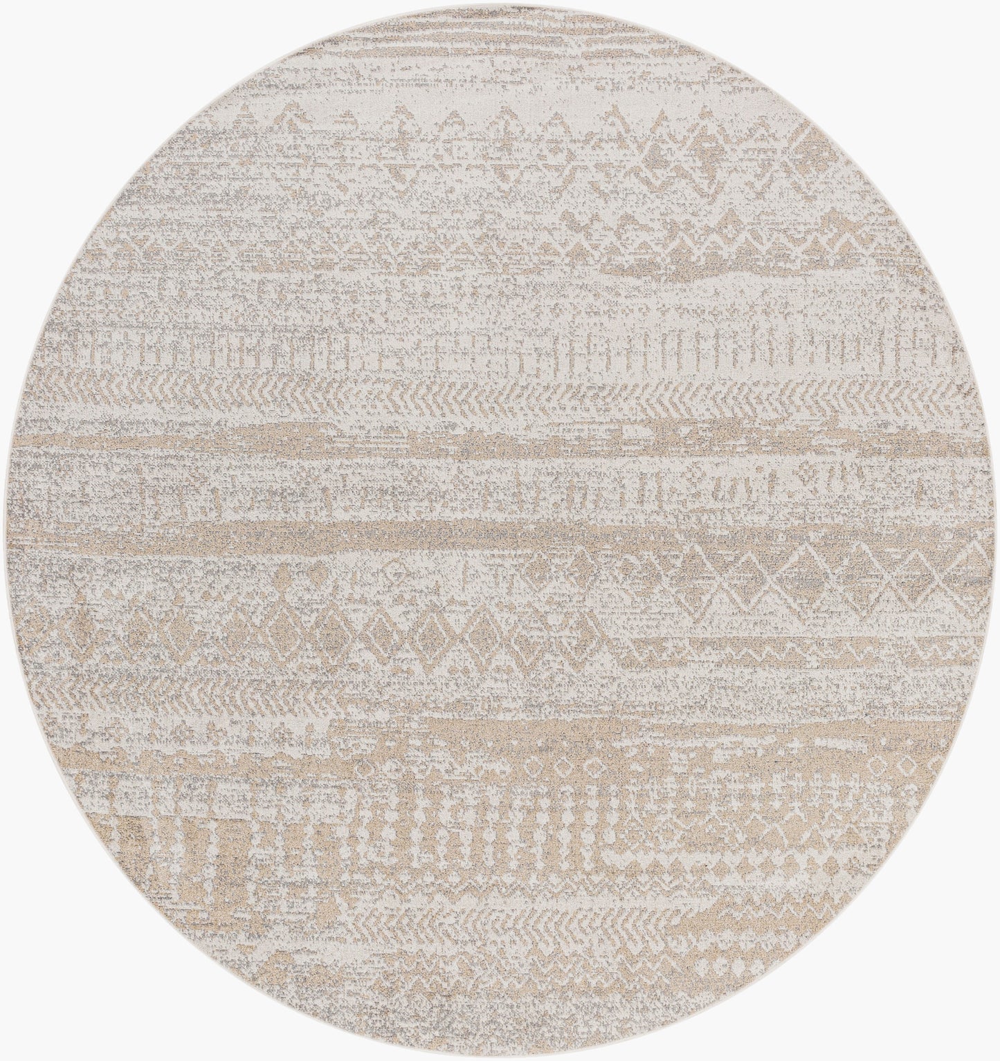 Lavadora LVR-2331 6ft Round Machine Woven Washable Area Rug