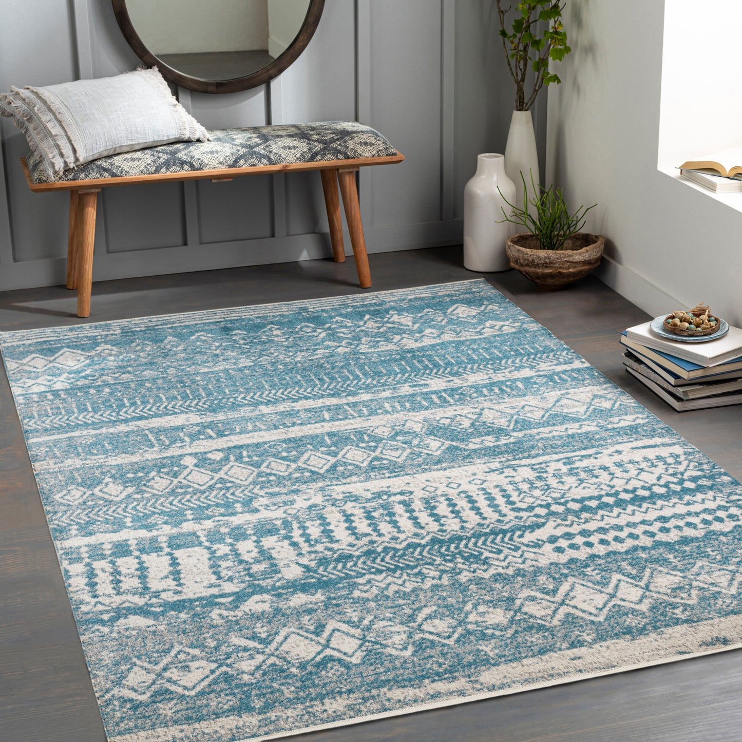 Lavadora LVR-2332 6' x 9' Machine Woven Washable Area Rug