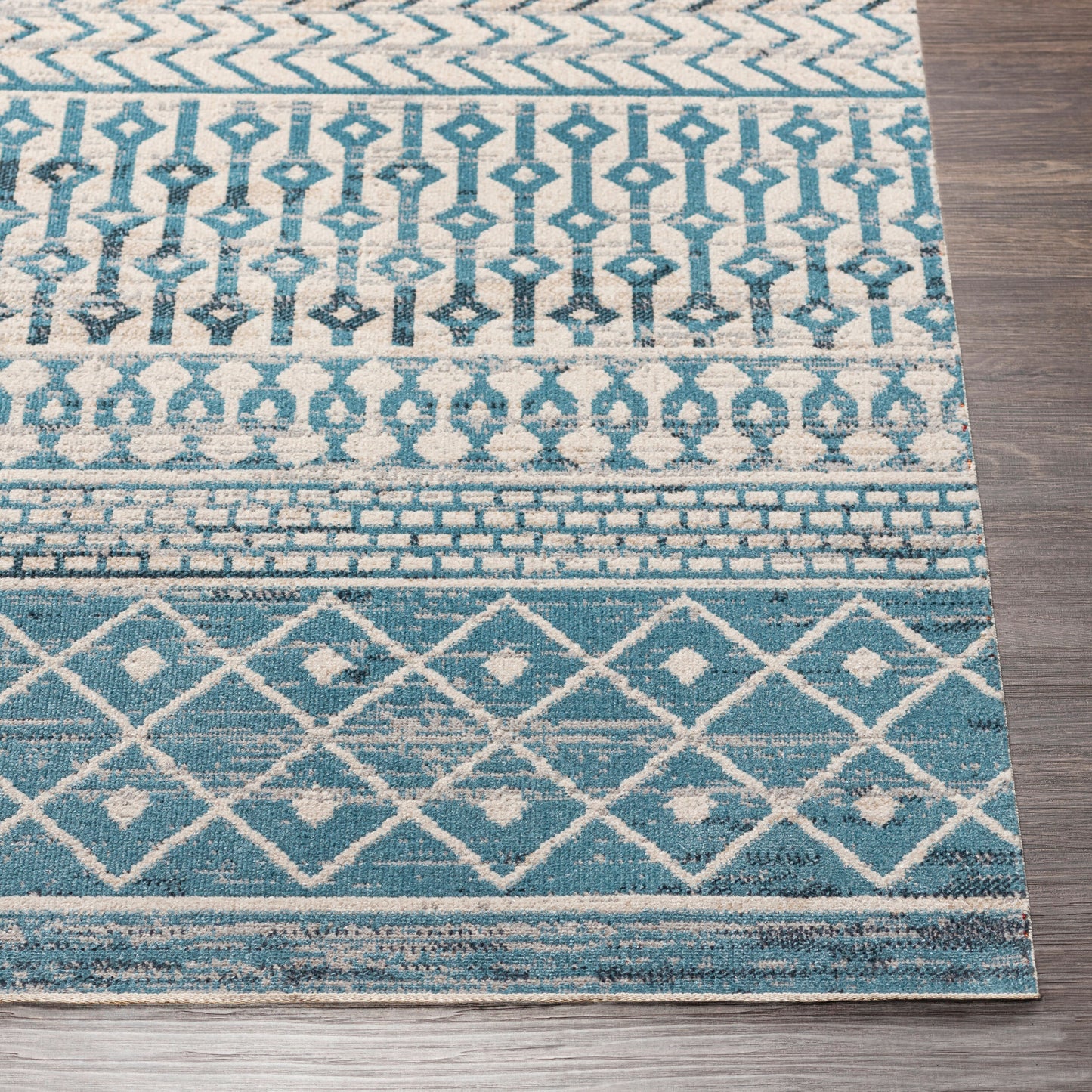 Lavadora LVR-2335 6ft Round Machine Woven Washable Area Rug