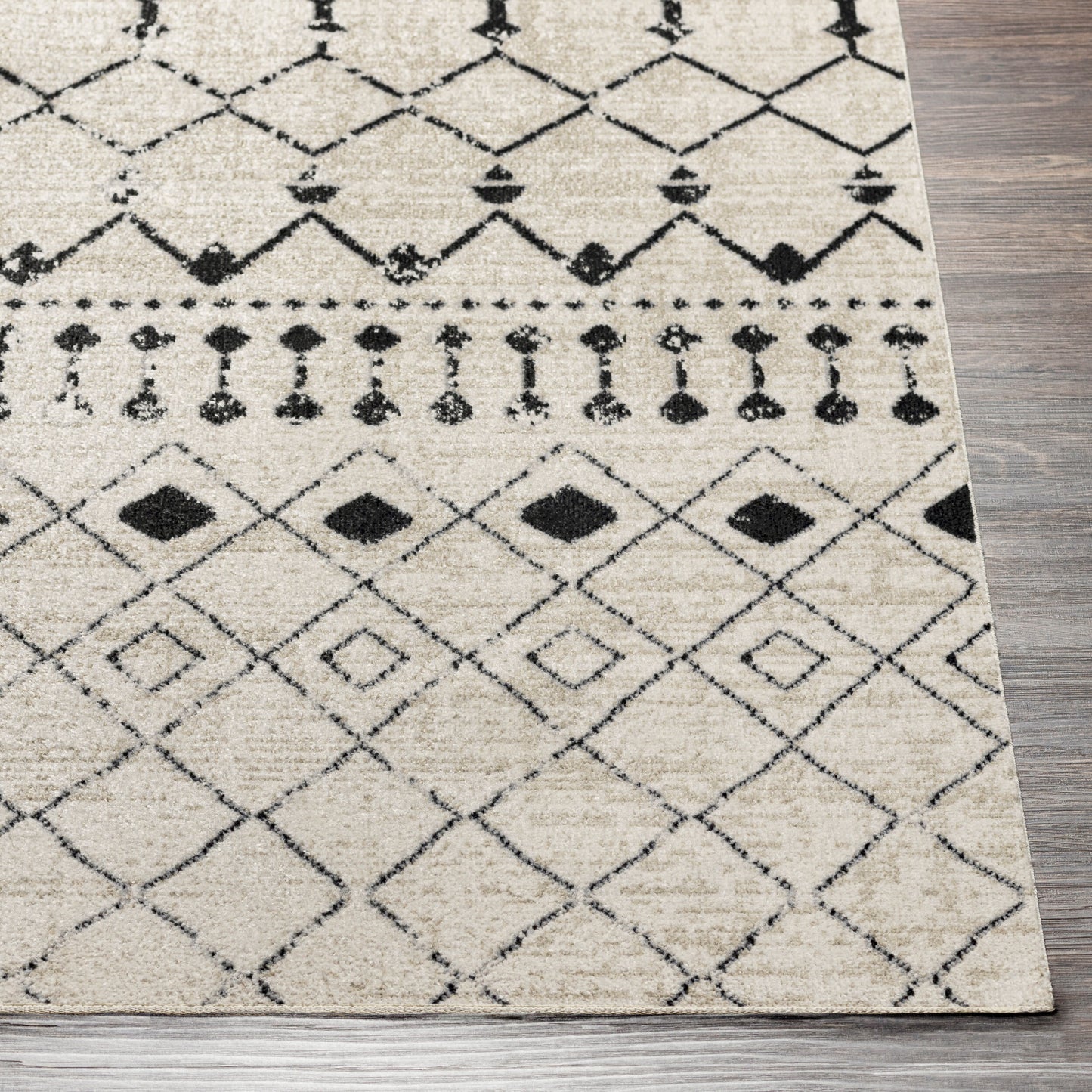 Lavadora LVR-2336 6ft Round Machine Woven Washable Area Rug