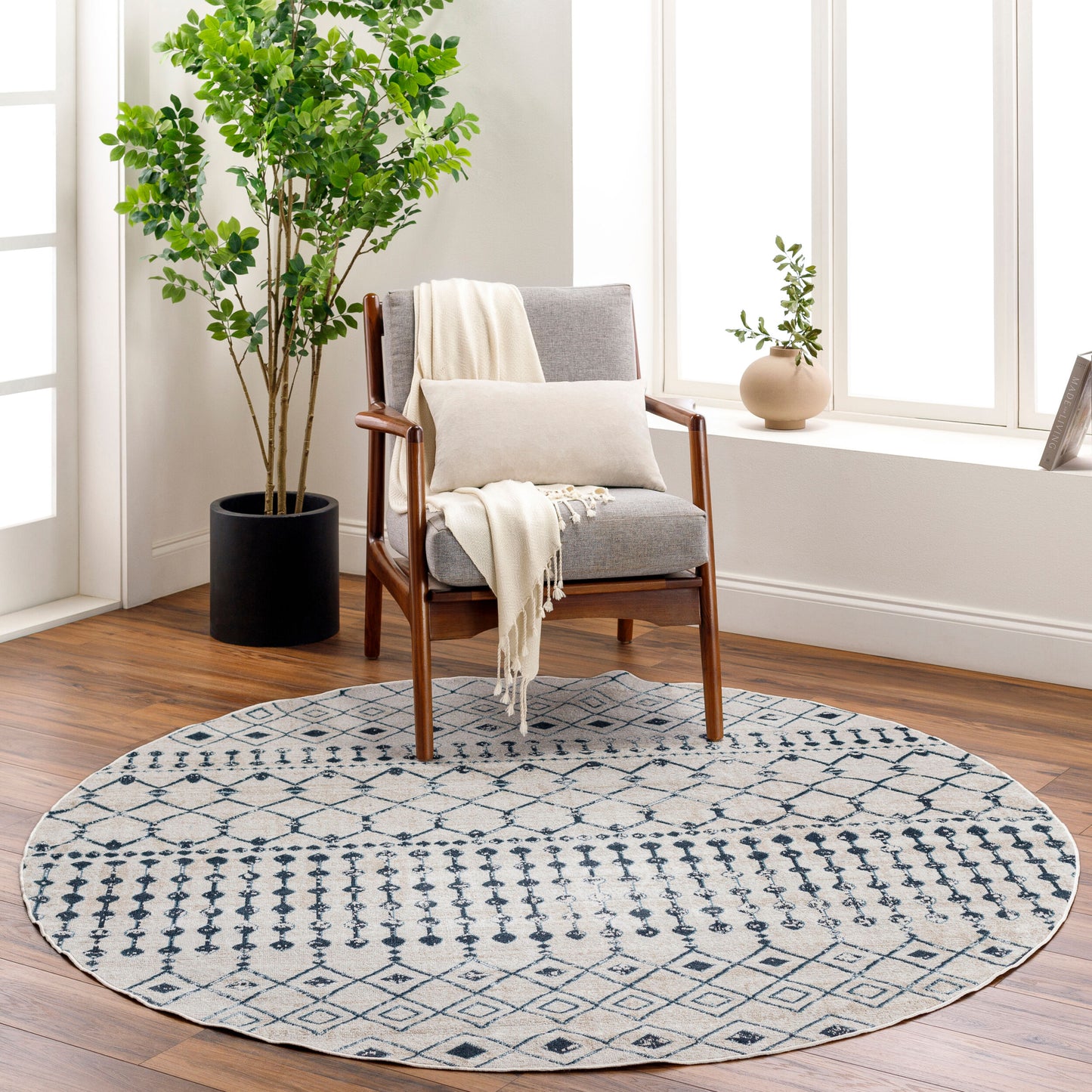 Lavadora LVR-2338 8' x 10' Machine Woven Washable Area Rug