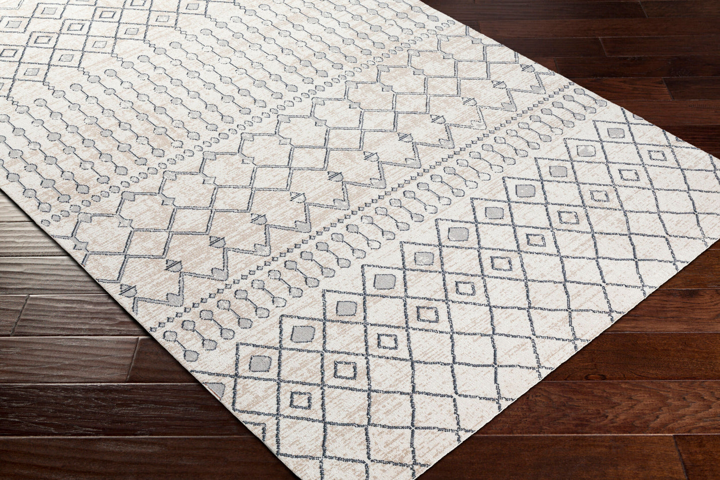 Lavadora LVR-2339 6ft Round Machine Woven Washable Area Rug