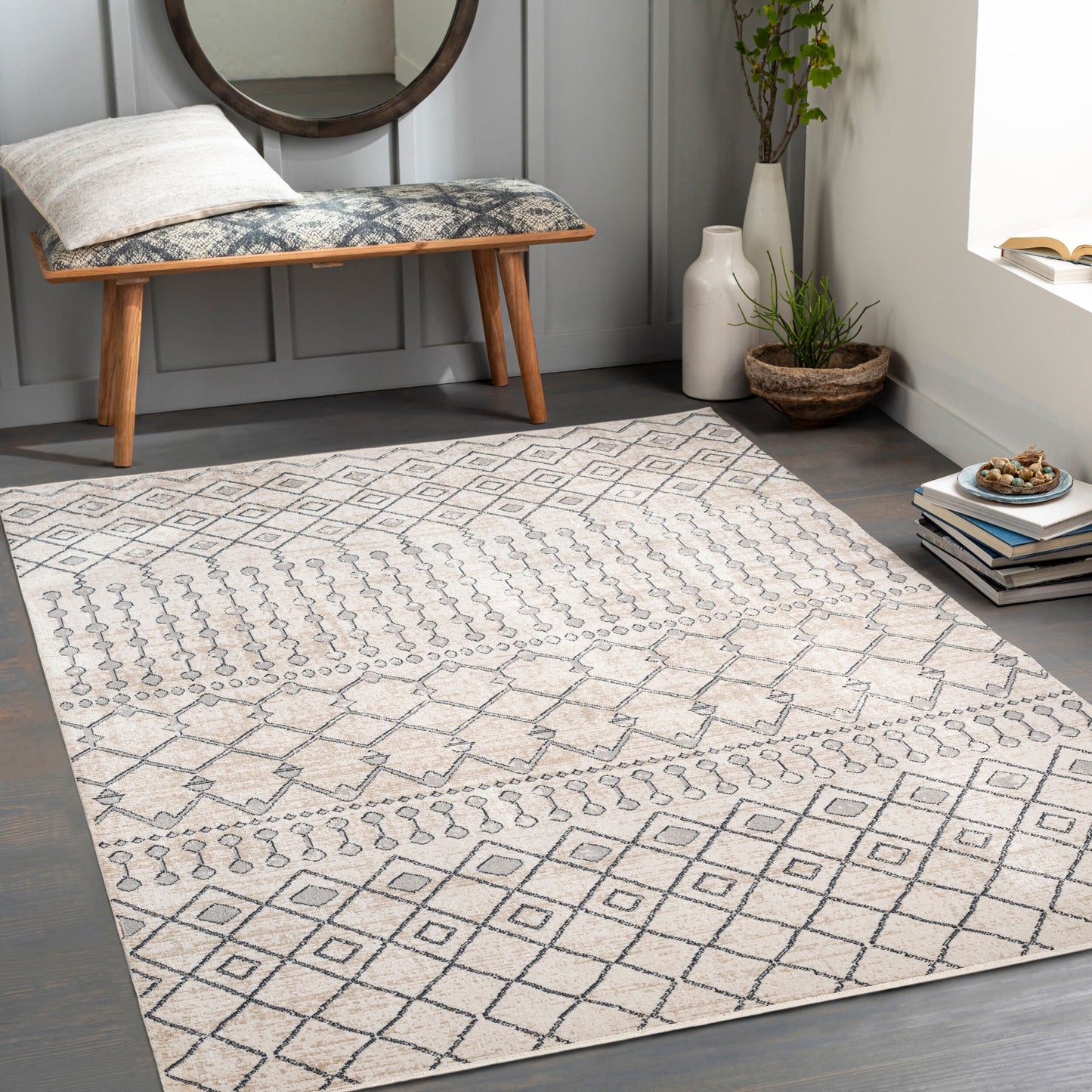 Lavadora LVR-2339 8' x 10' Machine Woven Washable Area Rug
