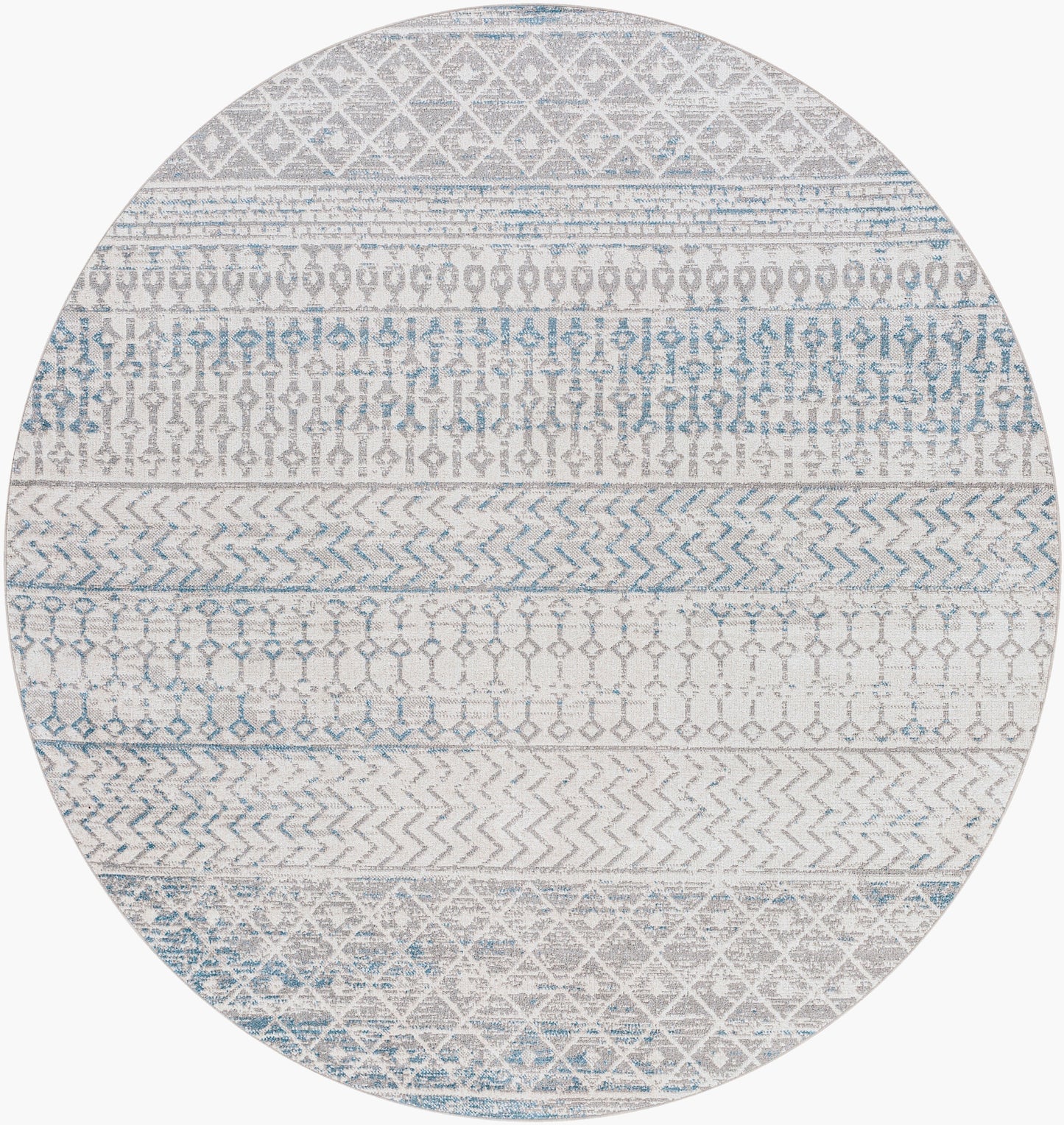Lavadora LVR-2343 6ft Round Machine Woven Washable Area Rug