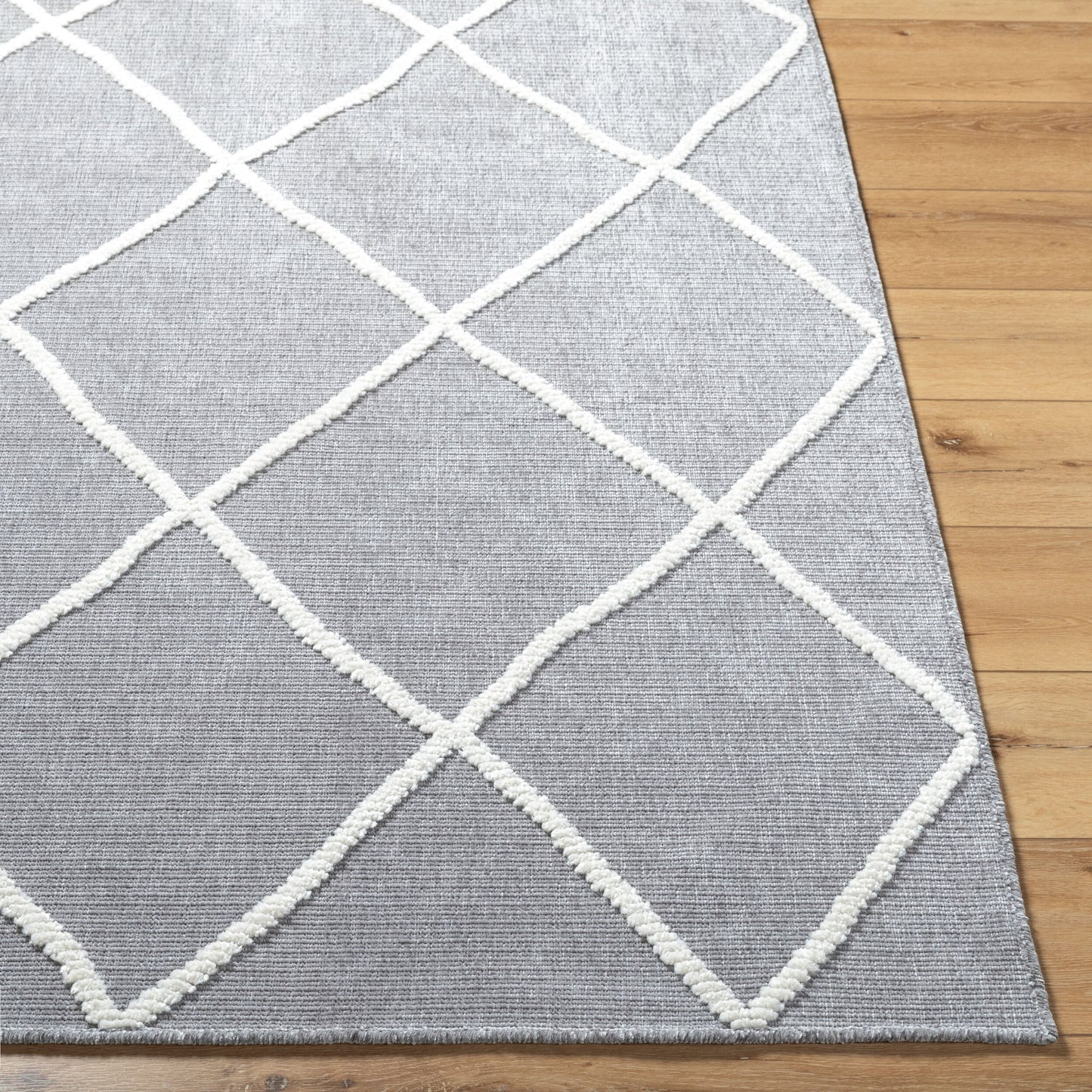 Lyna LYA-2304 5' x 7' Machine Woven Washable Area Rug