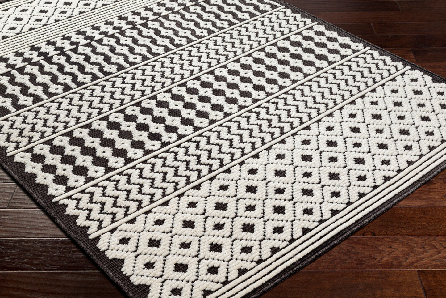 Lyna LYA-2310 5' x 7' Machine Woven Washable Area Rug
