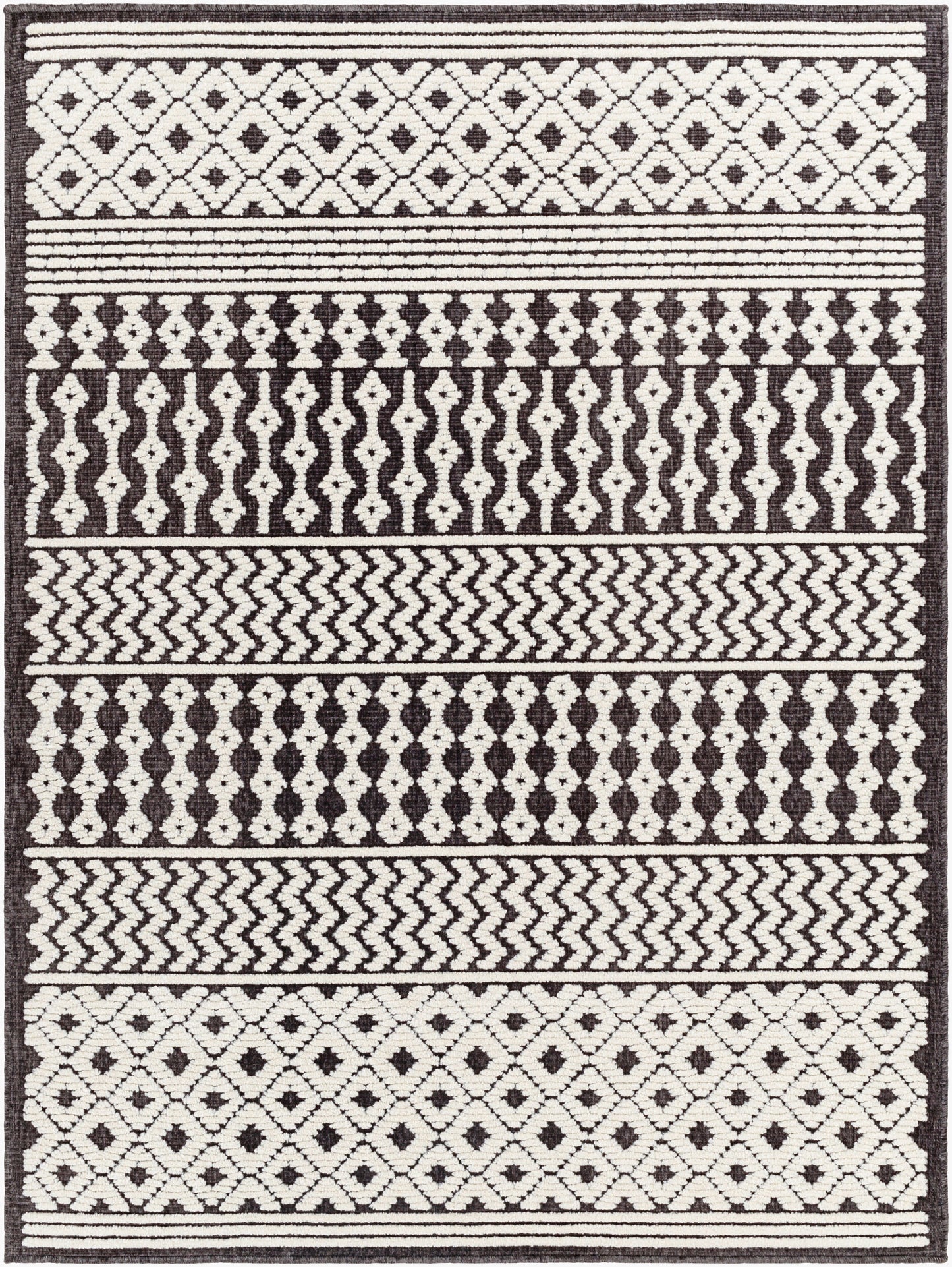 Lyna LYA-2310 5' x 7' Machine Woven Washable Area Rug