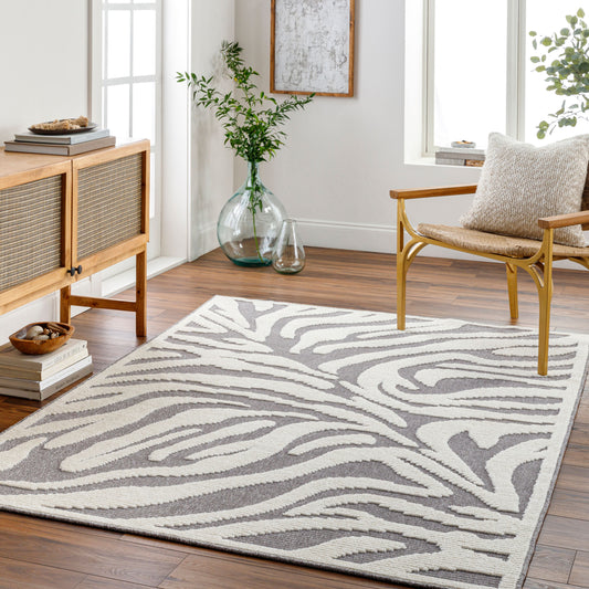 Lyna LYA-2317 3' x 5' Machine Woven Washable Accent Rug