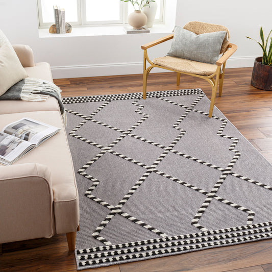 Lyna LYA-2320 3' x 5' Machine Woven Washable Accent Rug