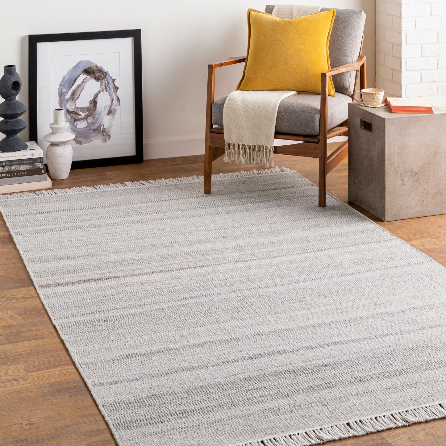 Lily LYI-2300 2' x 3' Handmade Recyled Accent Rug