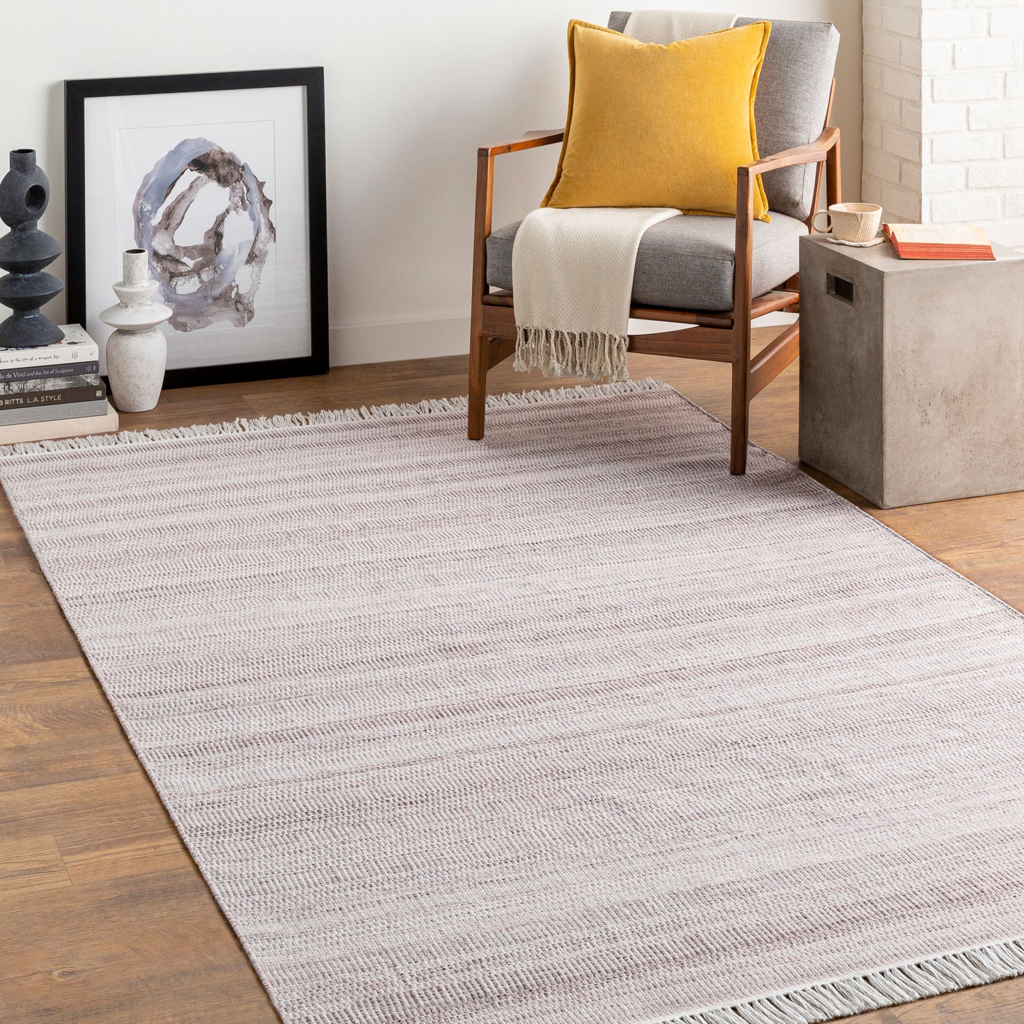 Lily LYI-2301 2' x 3' Handmade Recyled Accent Rug