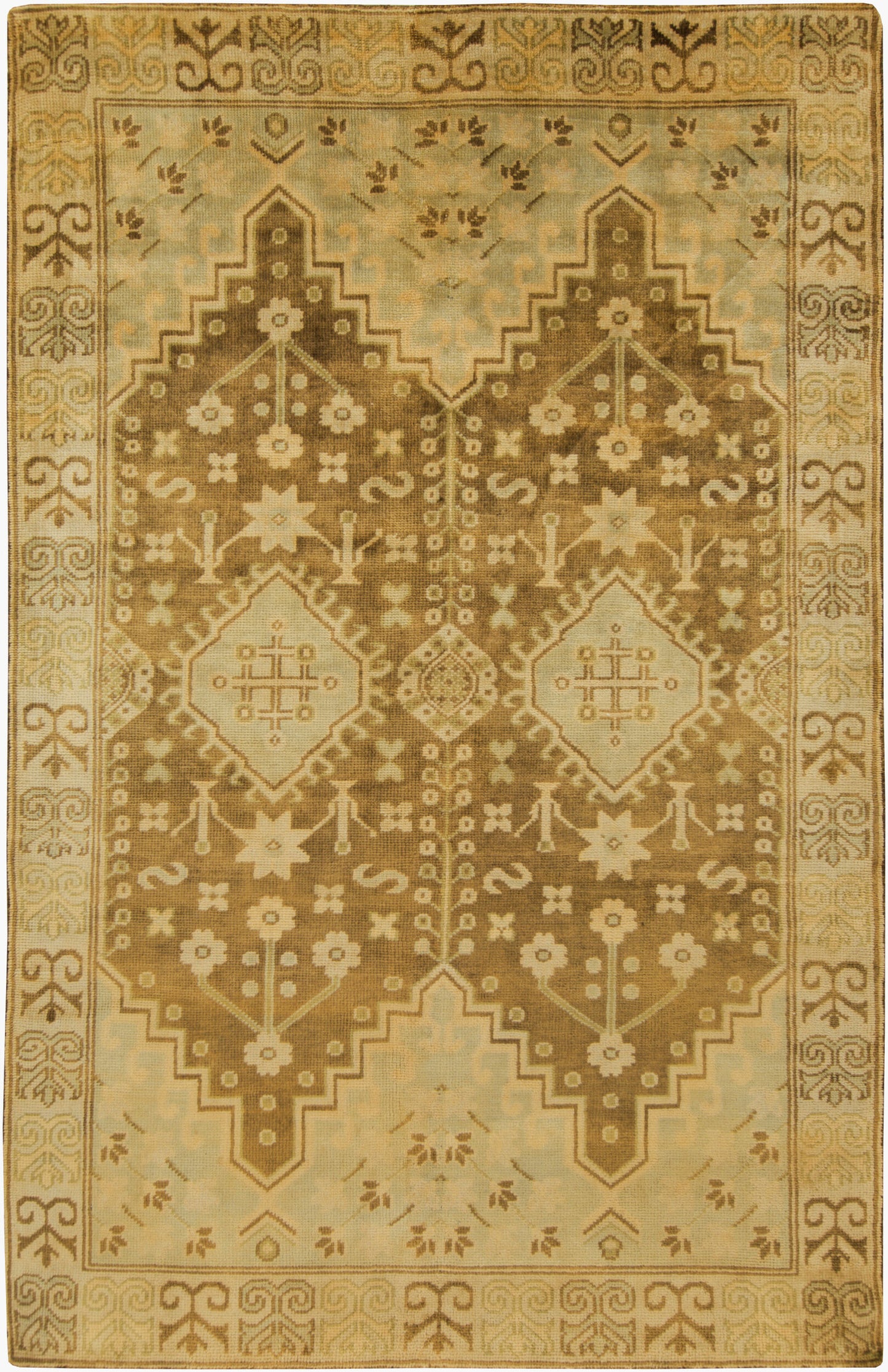 Maiden MAI-7000 2' x 3' Handmade Wool Accent Rug