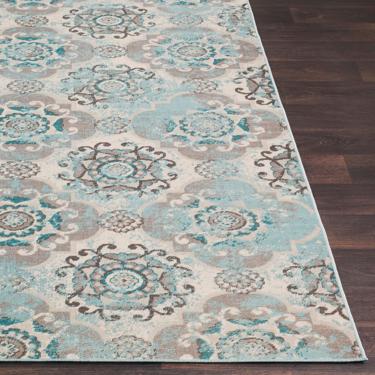 Alfombra decorativa tejida a máquina Mavrick MAV-7018 de 3' x 5'
