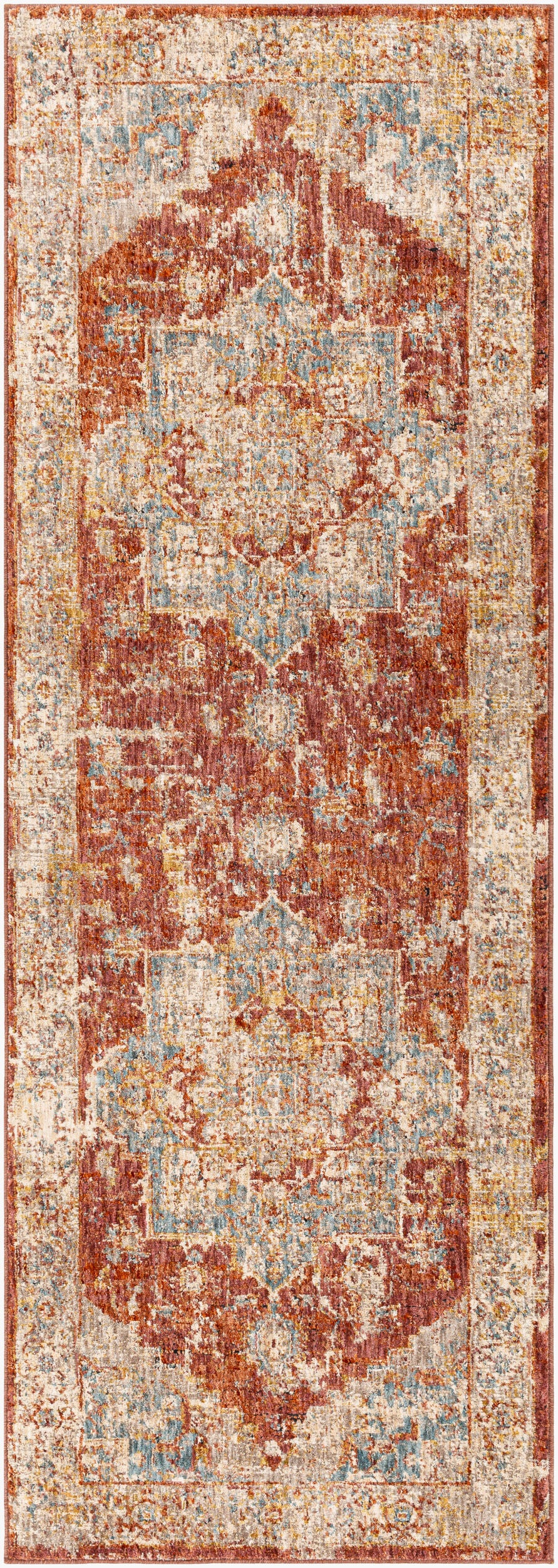 Mirabel MBE-2311 10ft Runner Machine Woven Runner Rug