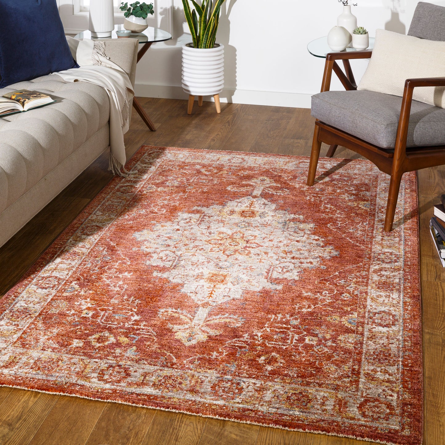 Mirabel MBE-2318 8' x 10' Machine Woven Area Rug