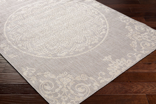 Alfombra Malibu MBU-2303 de 1,83 m x 2,74 m, tejida a máquina, para interior y exterior