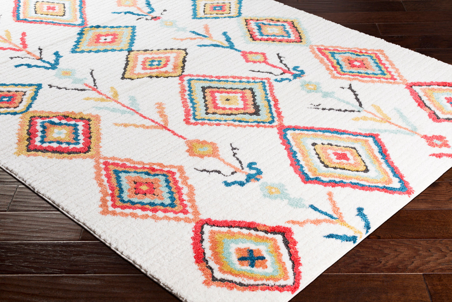 Moroccan Shag MCS-2301 7ft Runner Machine Woven Runner Rug