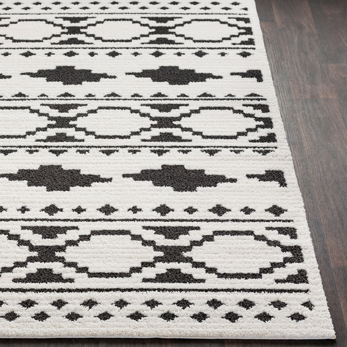Moroccan Shag MCS-2305 7ft Runner Machine Woven Runner Rug