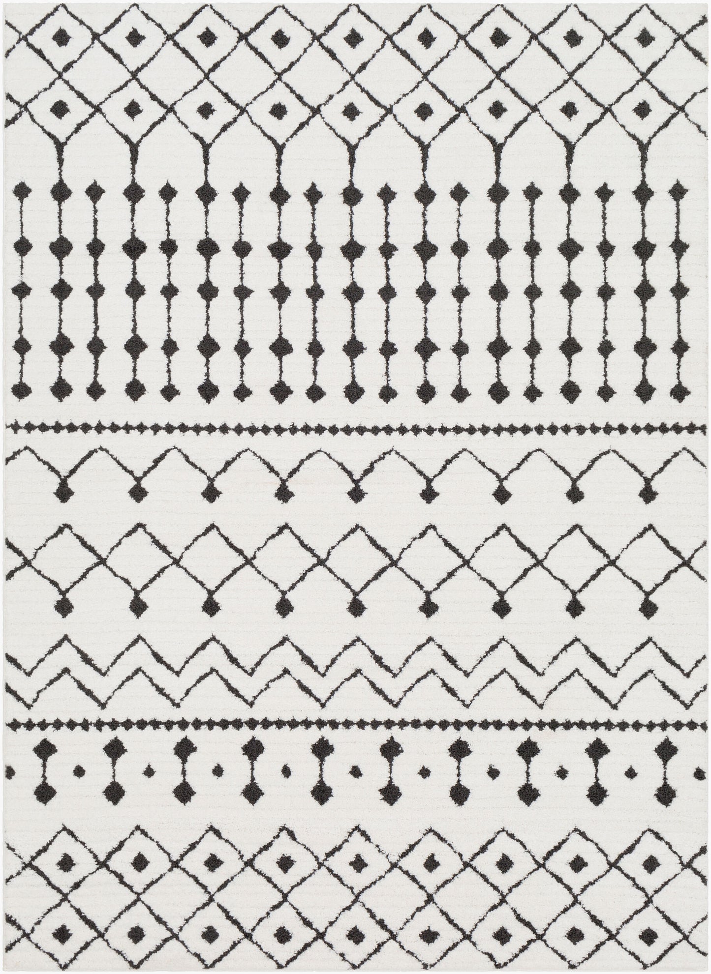 Moroccan Shag MCS-2309 4' x 6' Machine Woven Area Rug