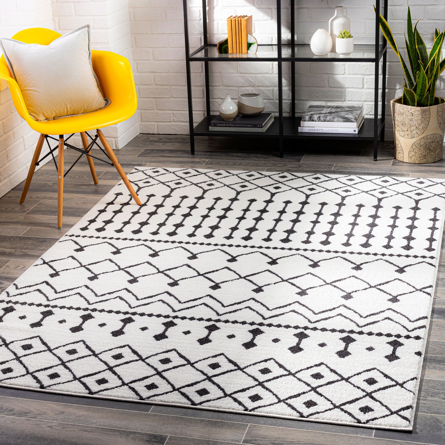 Moroccan Shag MCS-2309 4' x 6' Machine Woven Area Rug
