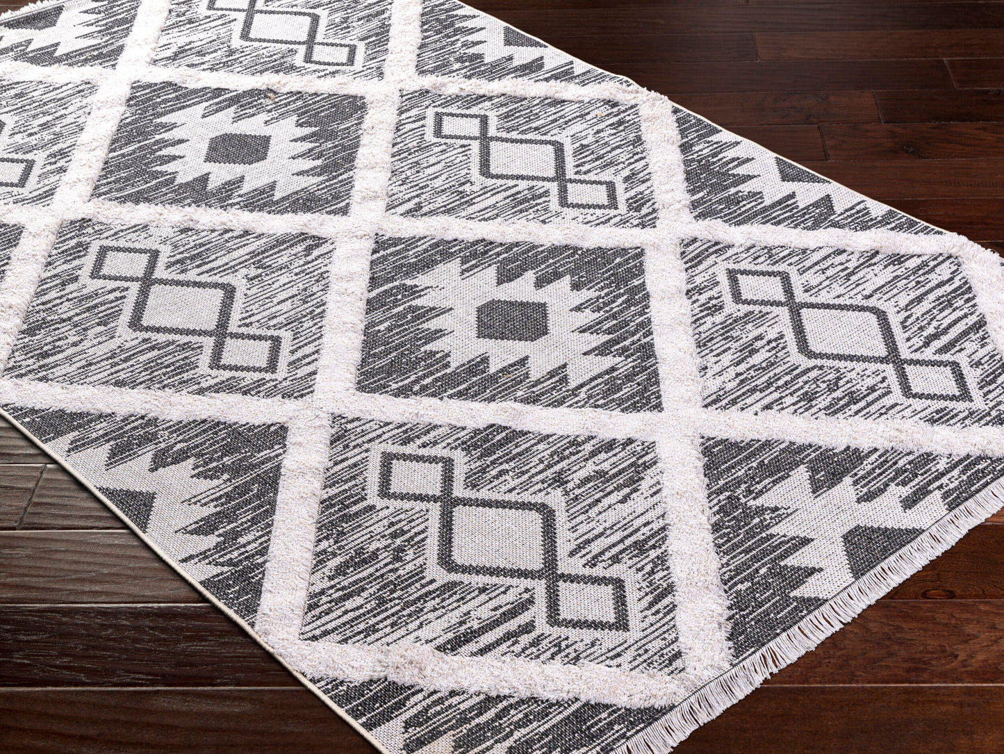 Morocotton MCT-2301 2' x 3' Machine Woven Accent Rug
