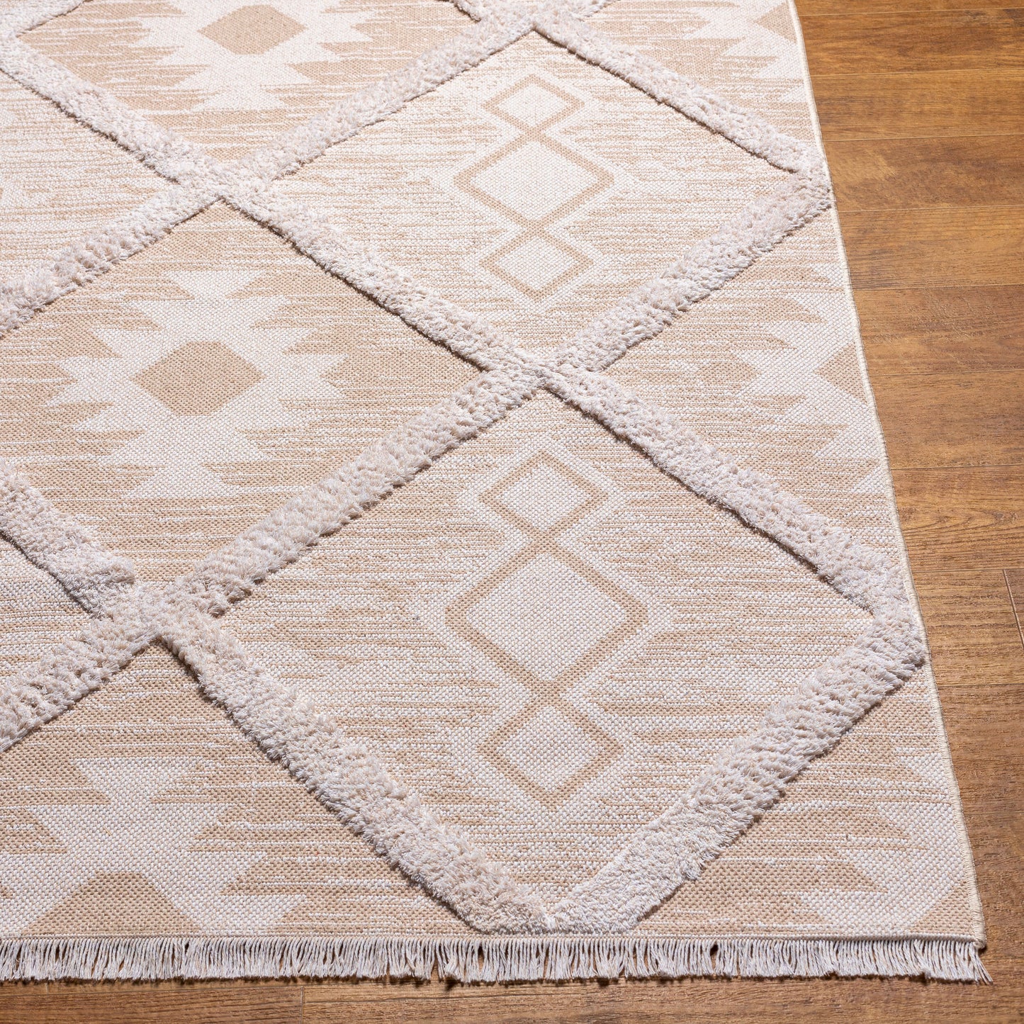 Morocotton MCT-2302 2' x 3' Machine Woven Accent Rug