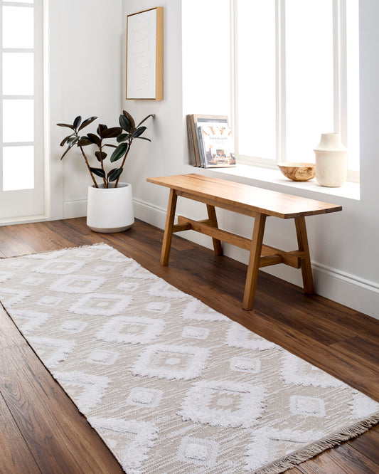 Alfombra tejida a máquina Morocotton MCT-2304 de 1,52 m x 2,13 m