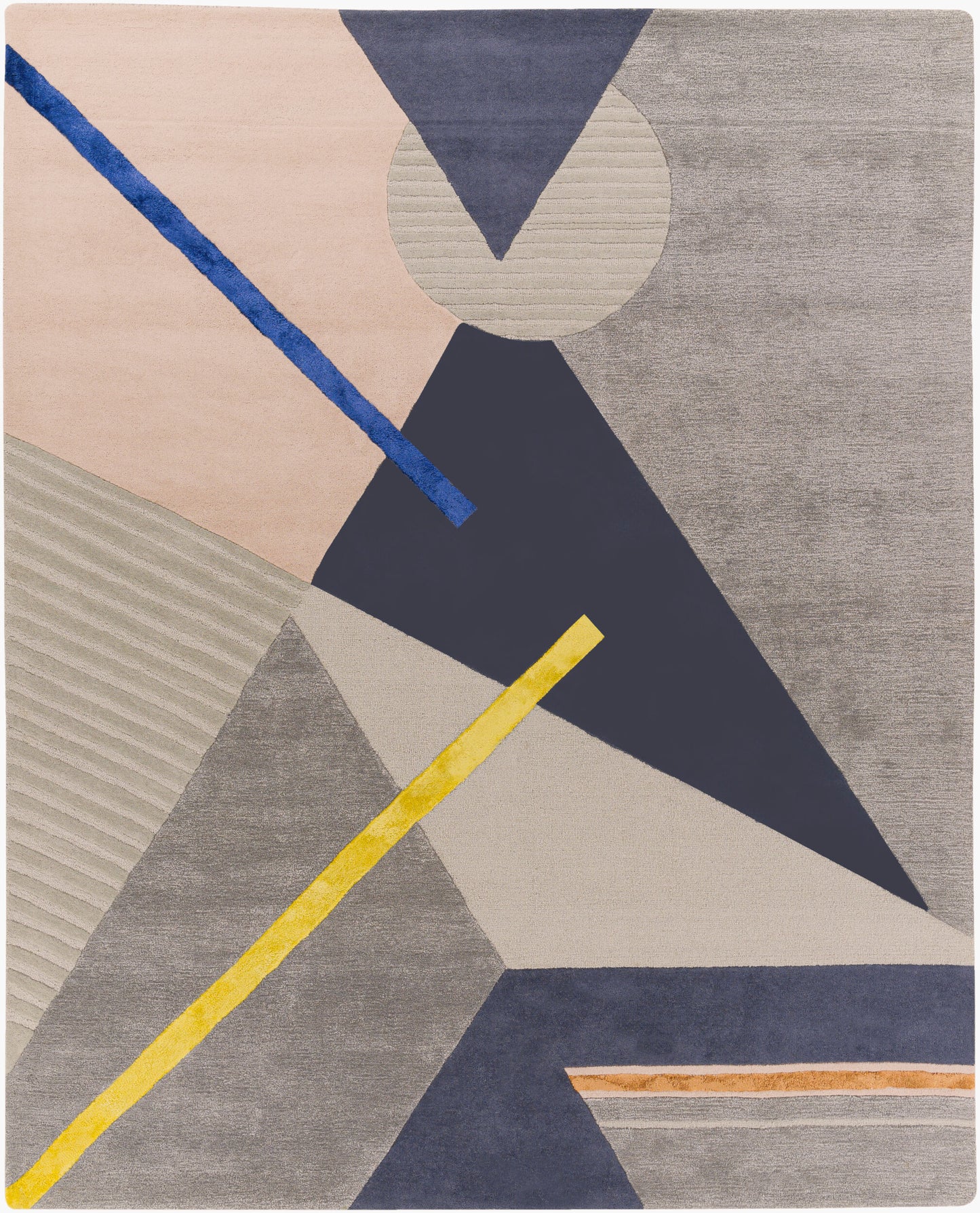 Mid Century MCY-2300 2' x 3' Handmade Wool Accent Rug