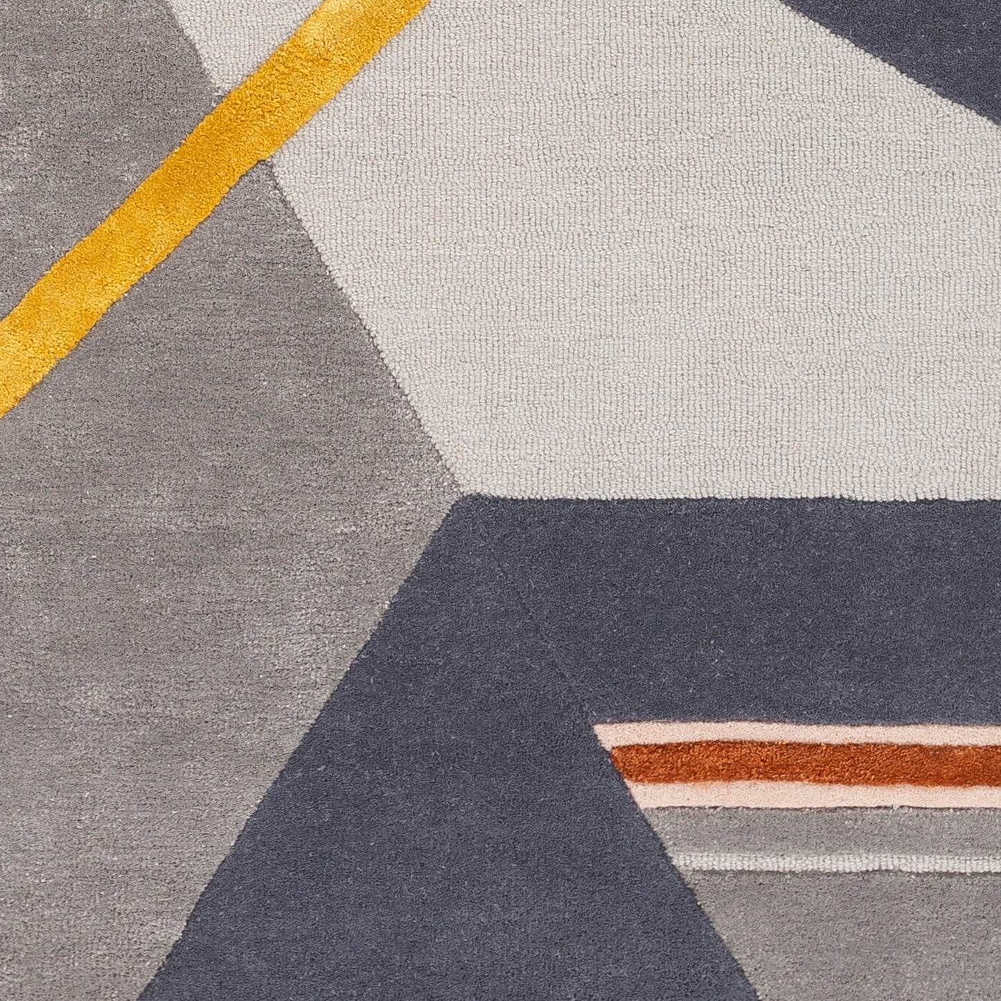 Mid Century MCY-2300 2' x 3' Handmade Wool Accent Rug