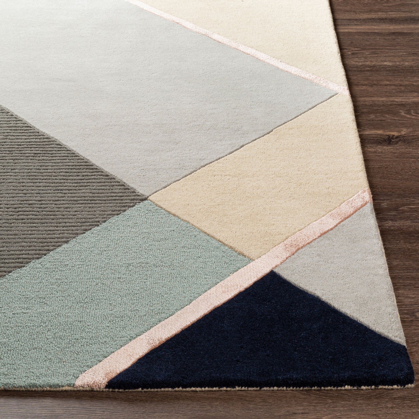 Mid Century MCY-2301 2' x 3' Handmade Wool Accent Rug