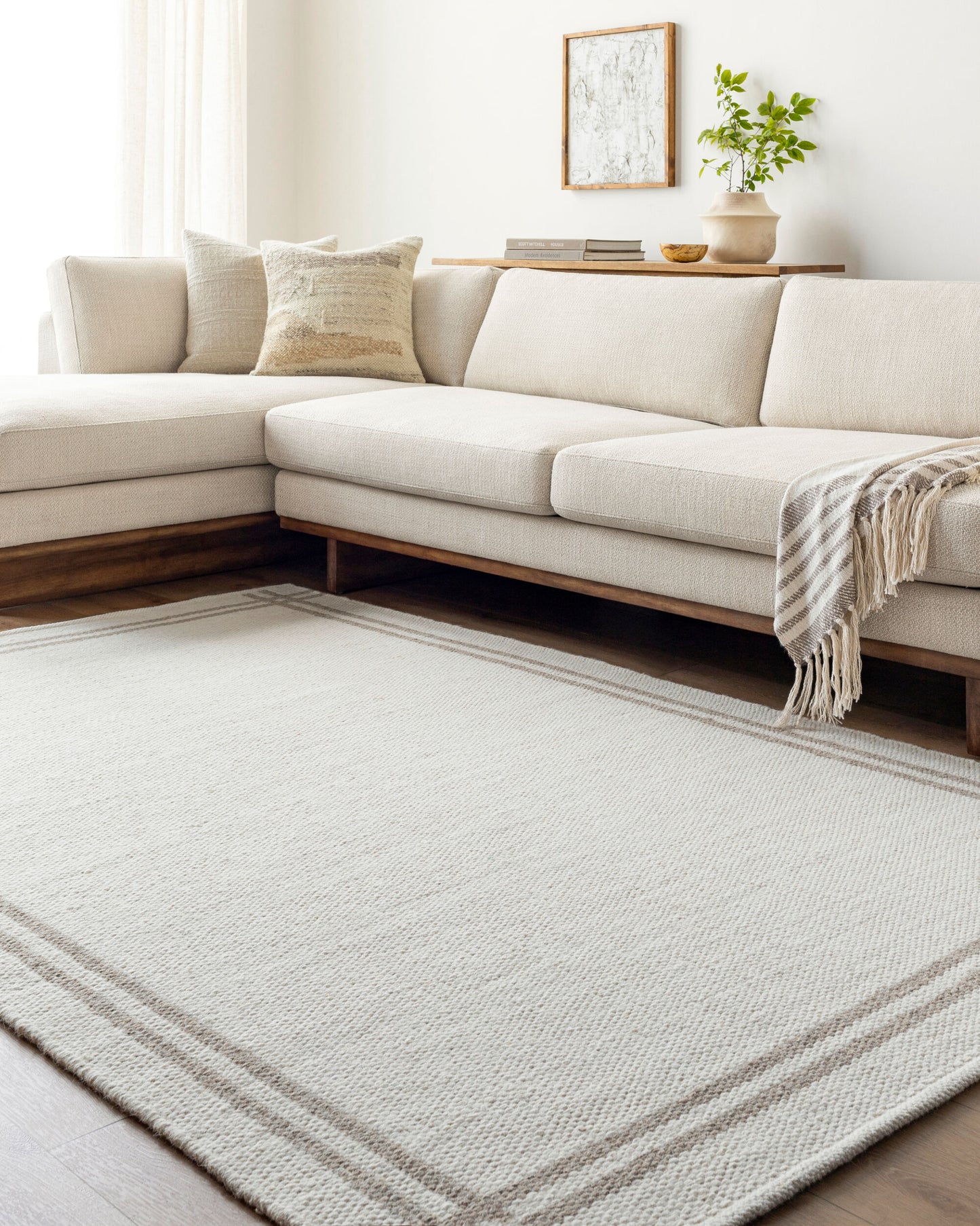 Alfombra de lana hecha a mano Mardin MDI-2352 de 1,83 m x 2,74 m