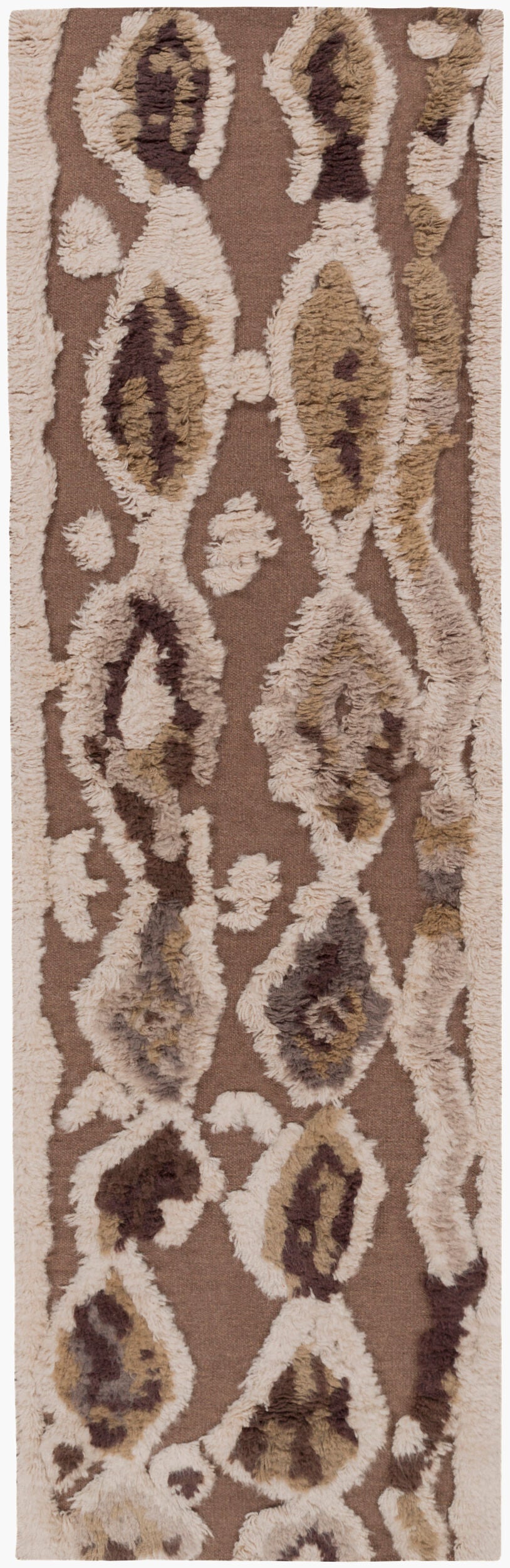 Alfombra de lana hecha a mano Midelt MDT-1006 de 2,4 m