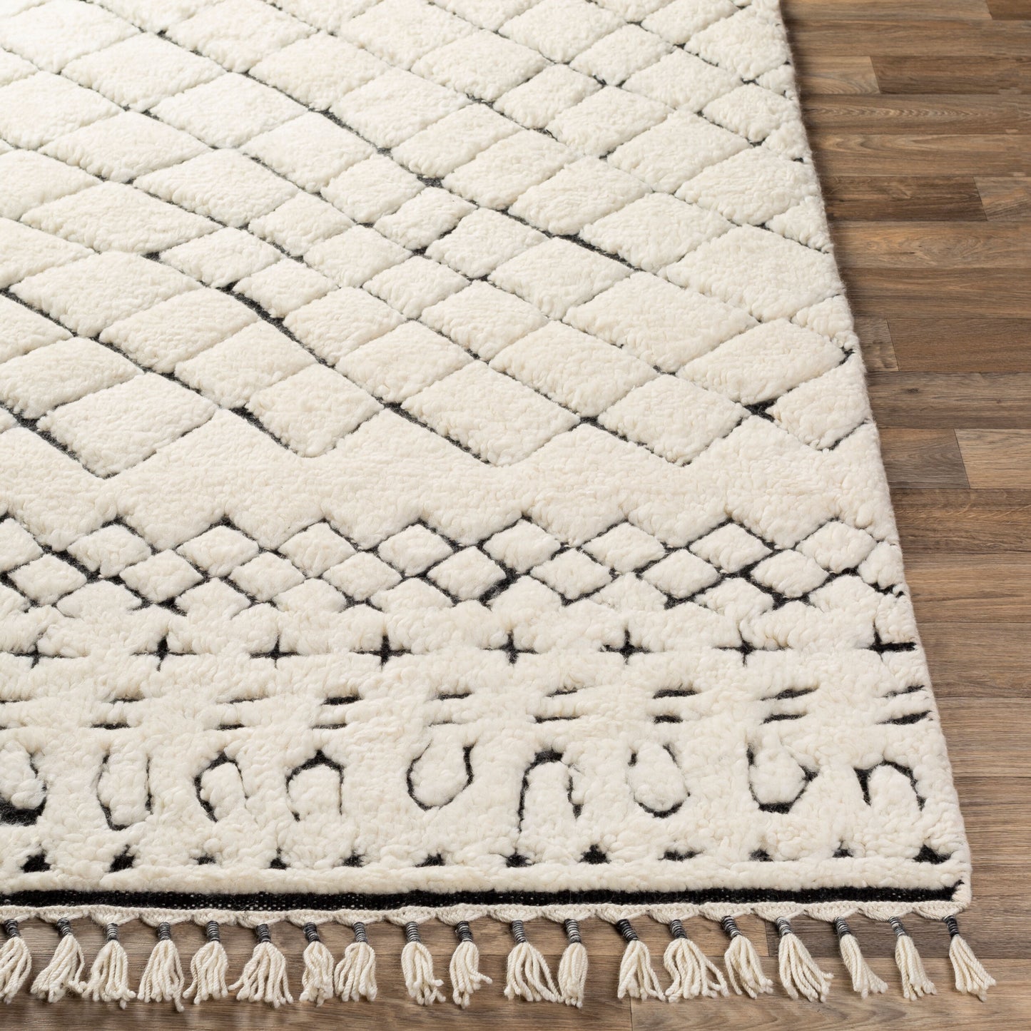 Meknes MEK-1003 2' x 3' Handmade Wool Accent Rug