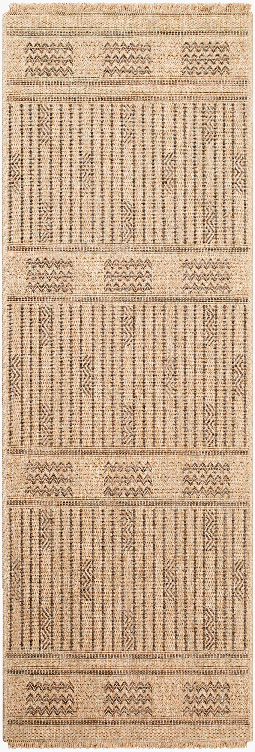 Mirage MGE-2309 7ft Runner Machine Woven Indoor/Outdoor Runner Rug