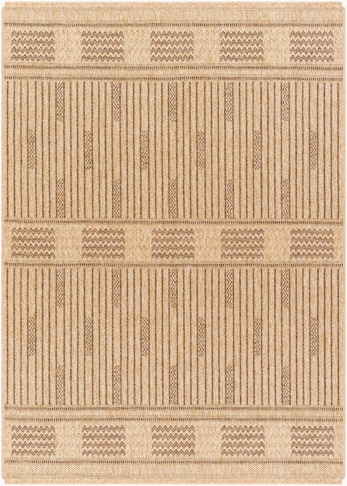 Alfombra decorativa para interior y exterior Mirage MGE-2309 de 2' x 3', tejida a máquina